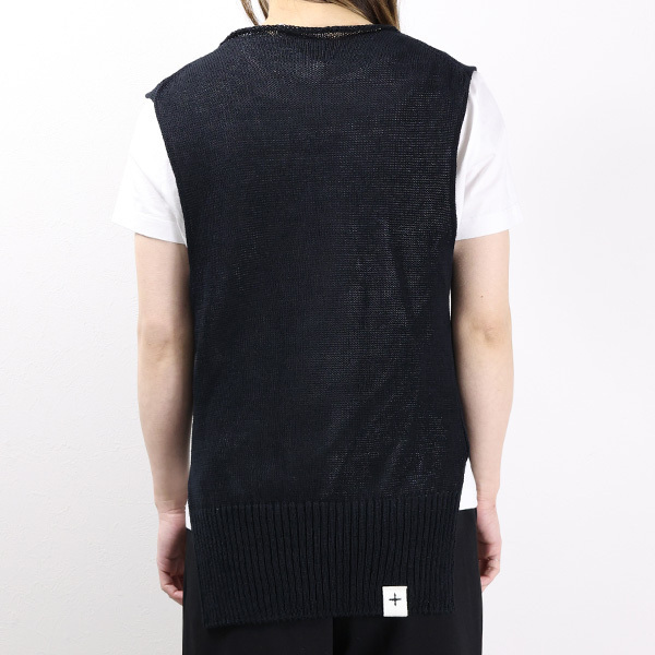 Jil Sander Sleeveless Knitted Vest In Black