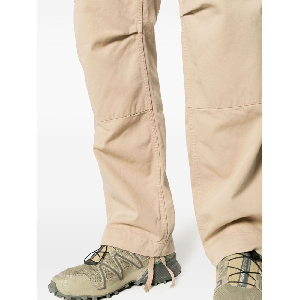 Carhartt Garment-dyed Cargo Trousers In Nude