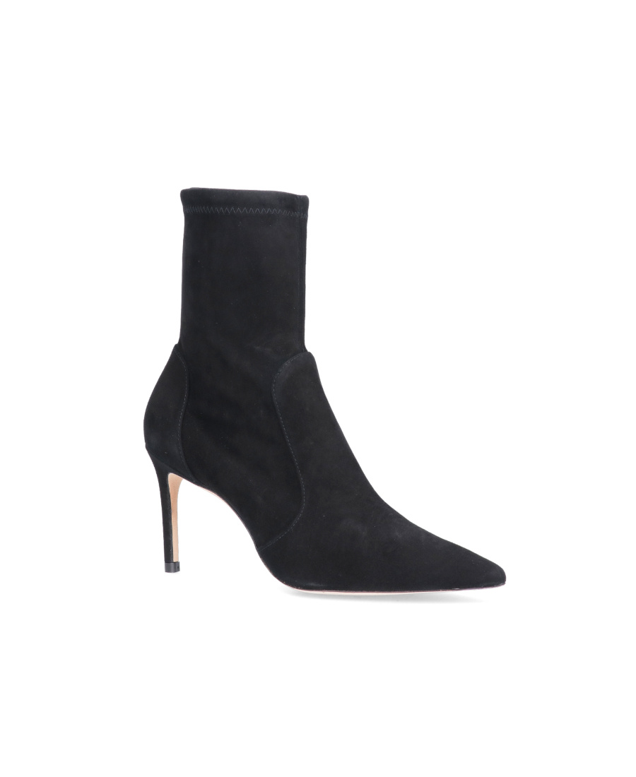 Stuart Weitzman Pointed-toe 900mm High-heel Boots In Black