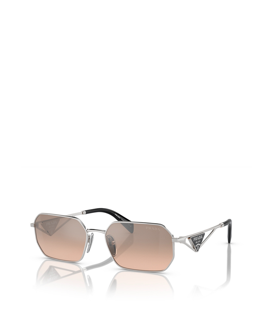 Prada Metal Rectangular Sunglasses In Nude