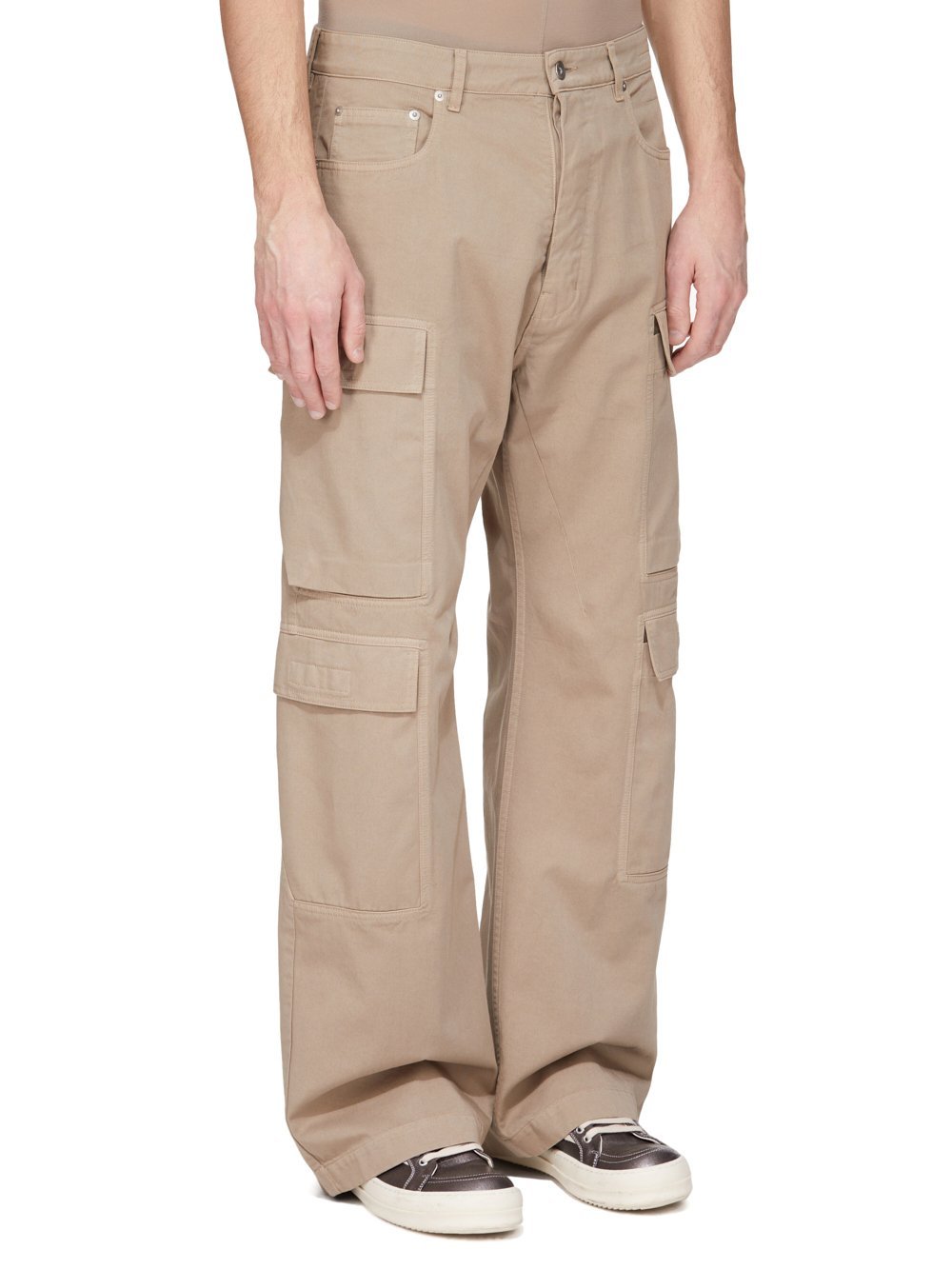 Rick Owens Drkshdw Concordians Cargo Trousers In Brown