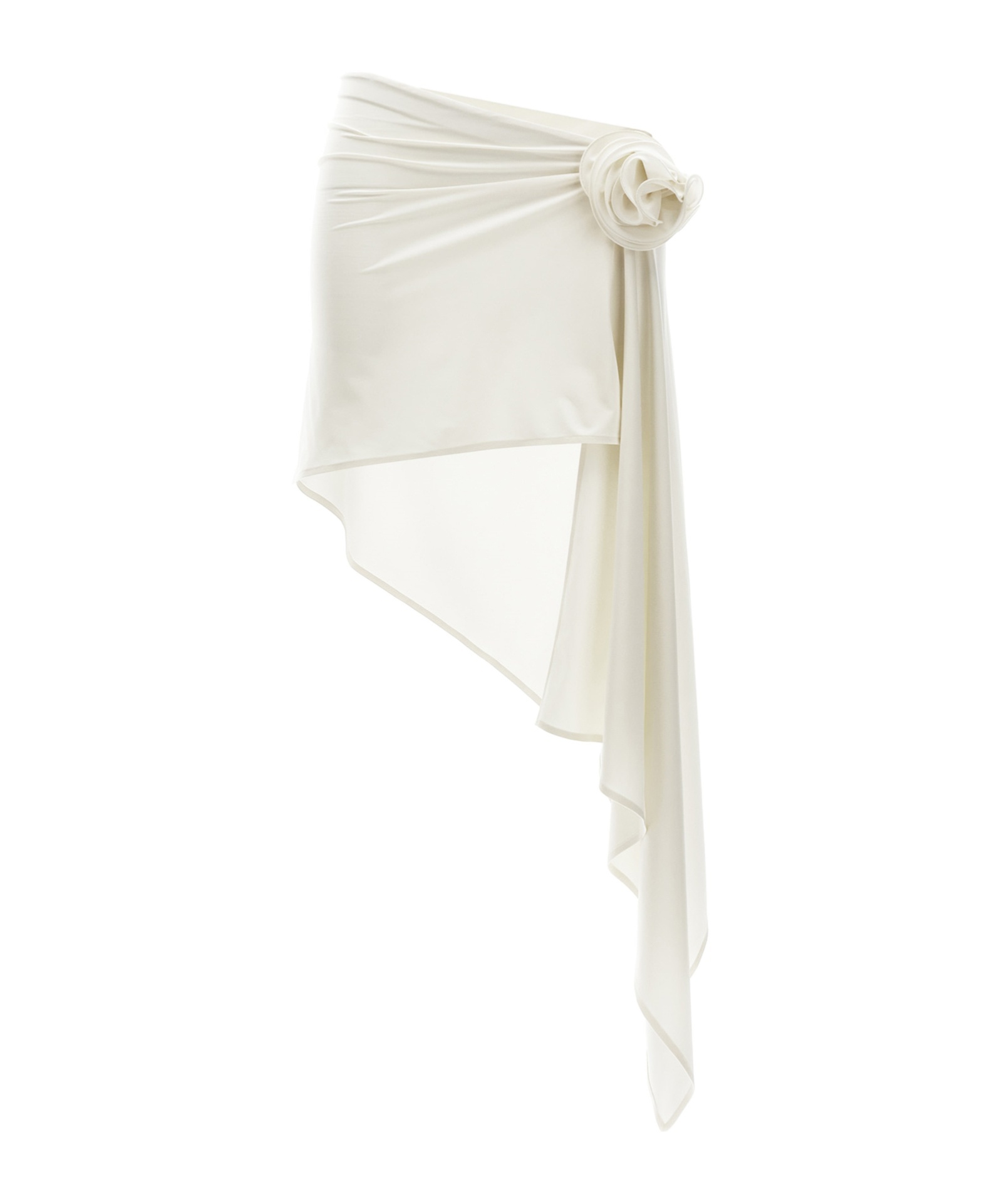 Magda Butrym Draped Knot Asymmetric Design Skirt In White