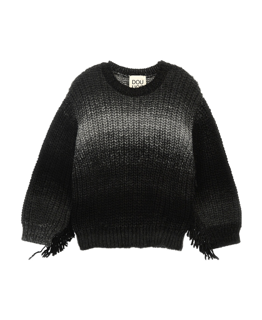 DOUUOD DOUUOD FRINGED KNIT PULLOVER