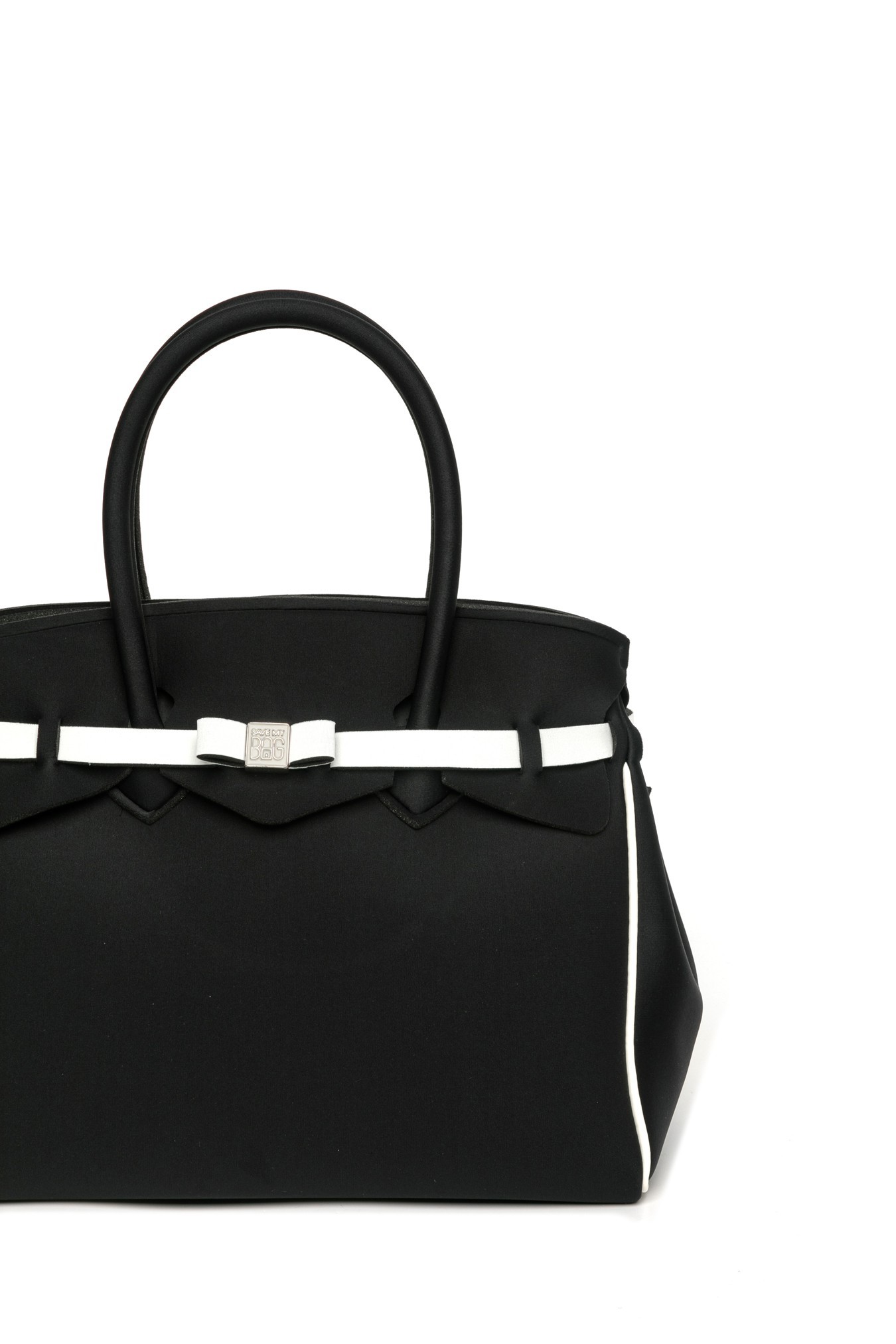Save My Bag Miss Plus Olympics Contrast Handbag In Black