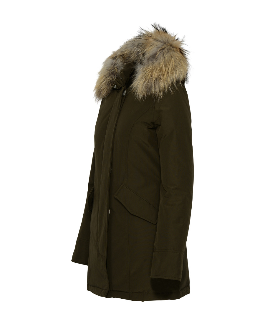 Woolrich Hooded Down Jacket In Black