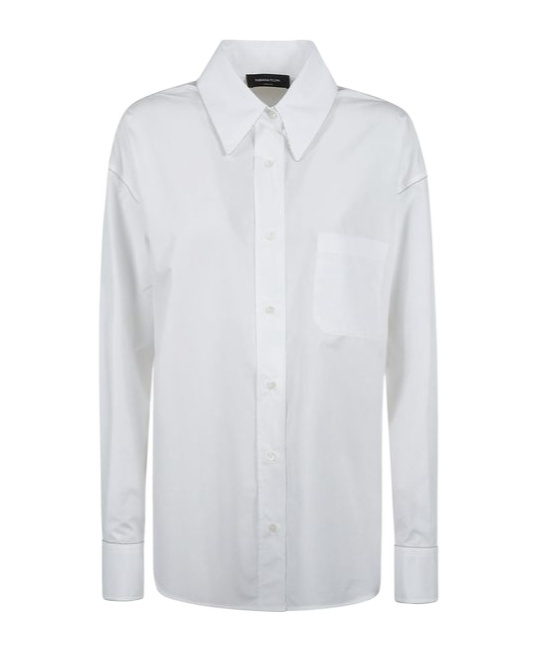 Fabiana Filippi Long-sleeved Straight Hem Shirt