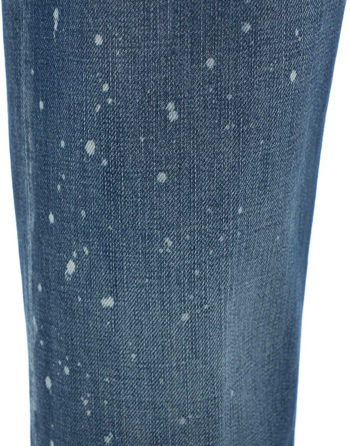 Dondup Belt Ring Denim Trousers In Blue