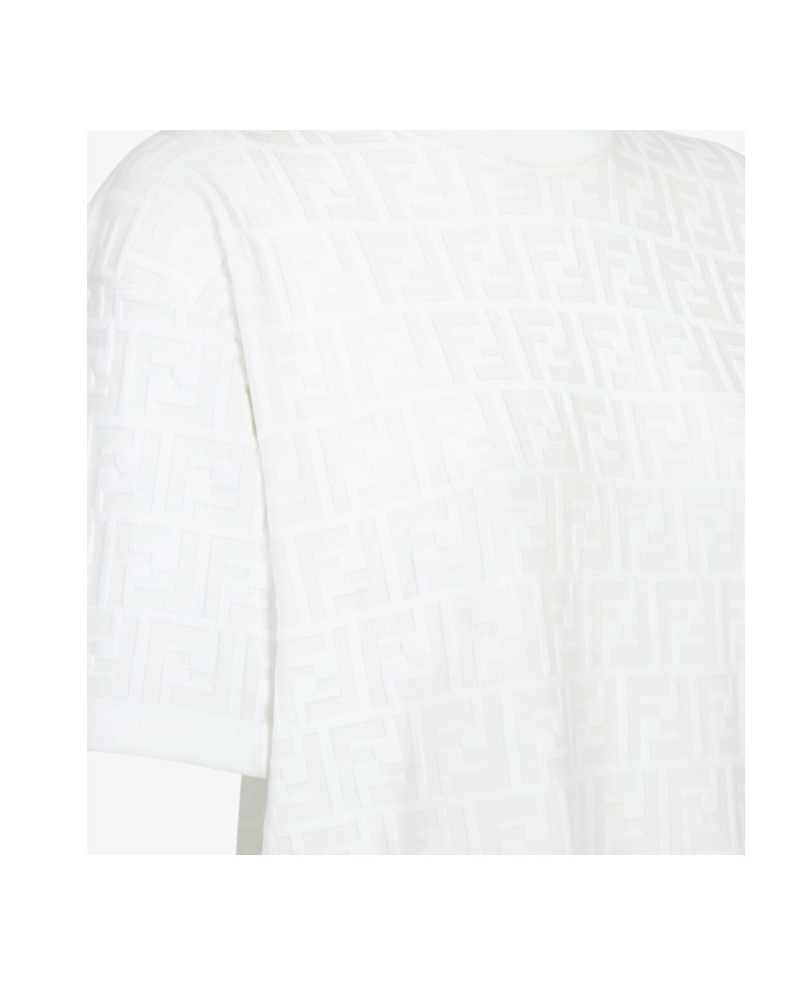 Shop Fendi White Viscose Jumper
