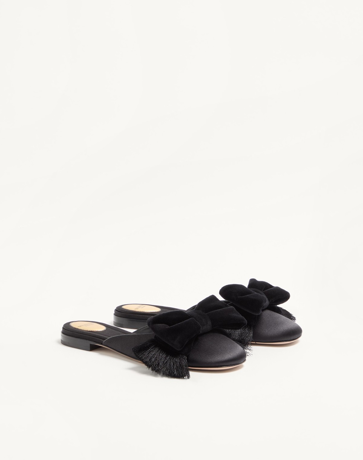 Valentino Slingback Mules In Black