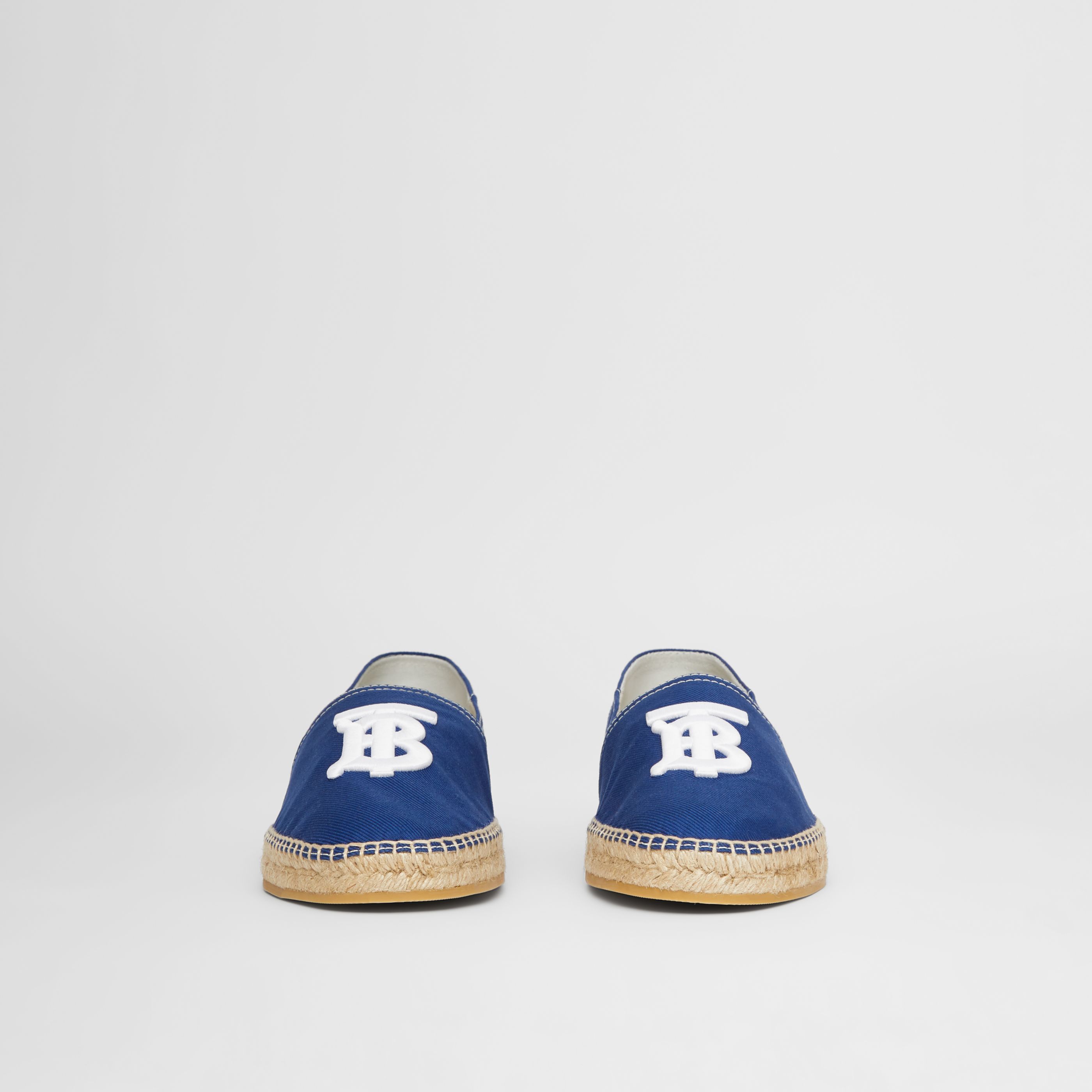 Burberry Monogram Motif Espadrilles In Blue