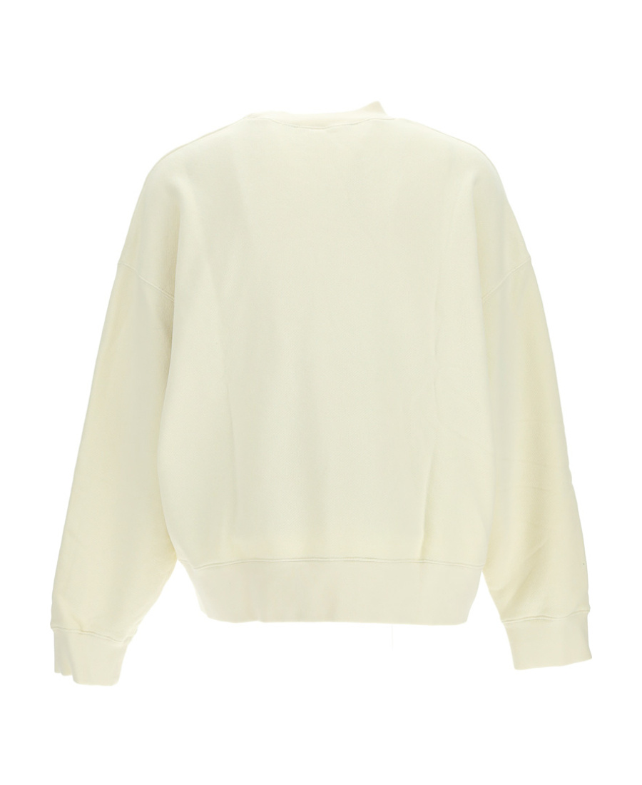 Palm Angels Shark Motif Crew Neck Sweatshirt In Nude