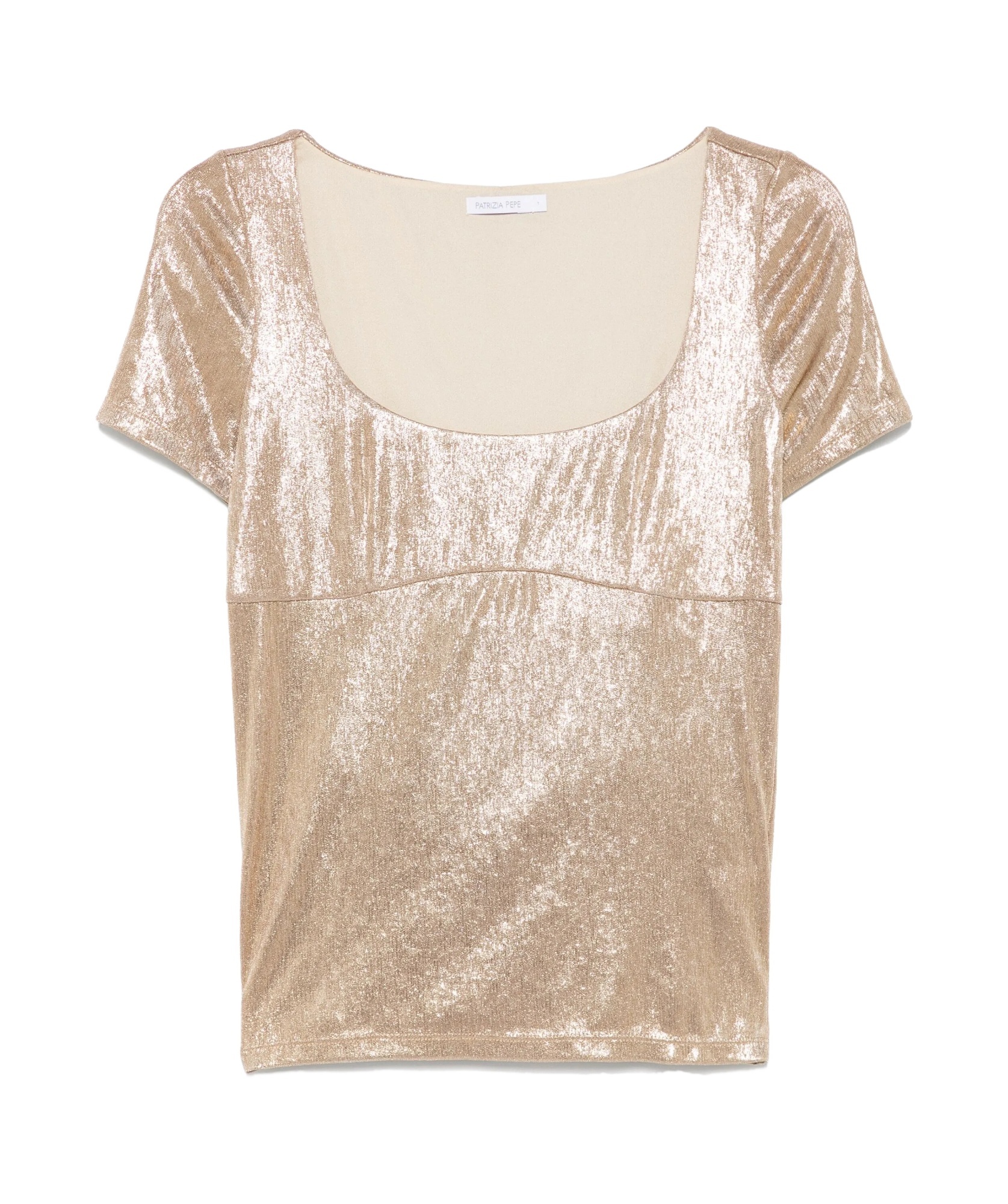 PATRIZIA PEPE FOILED T-SHIRT 