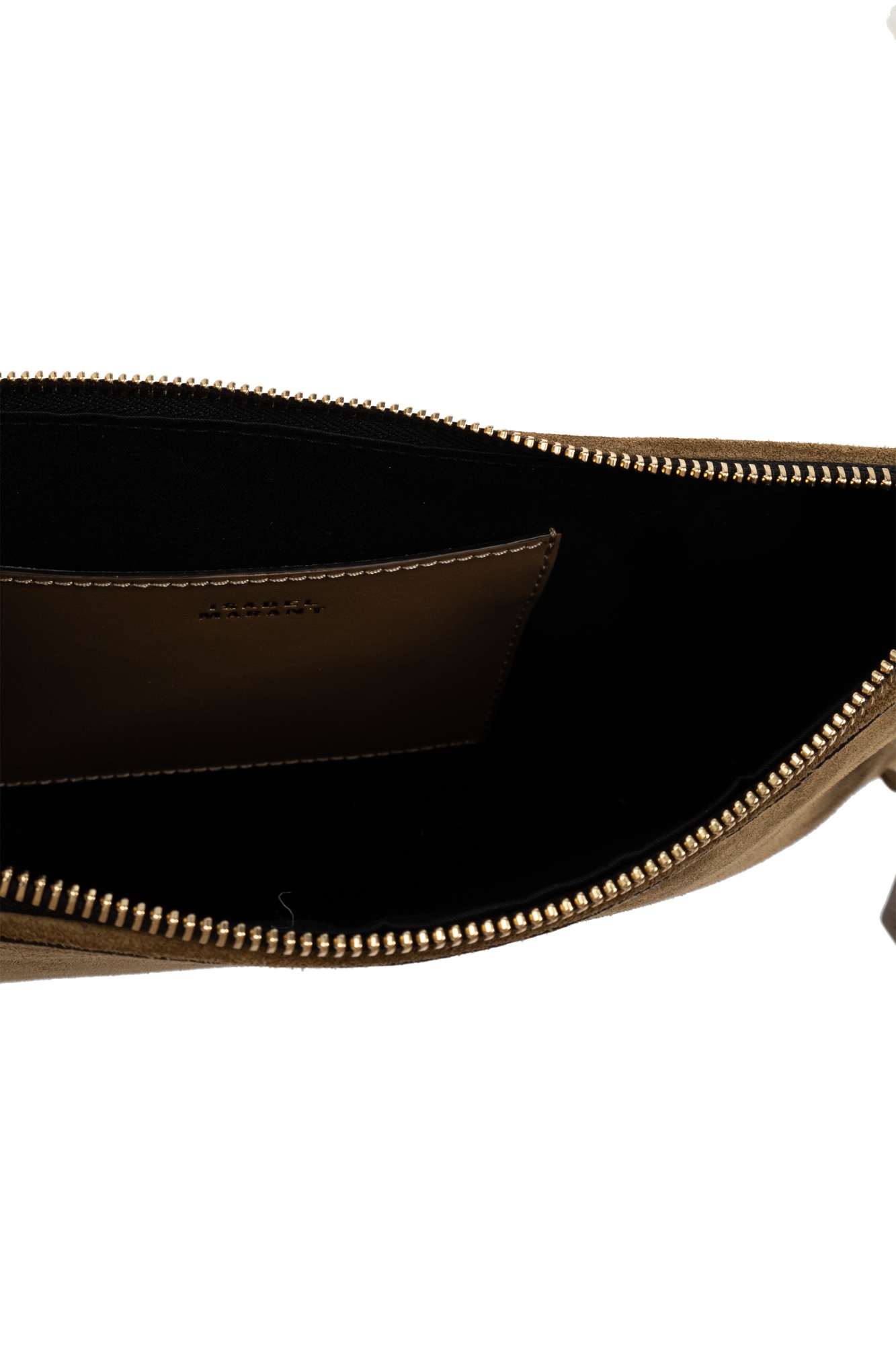 Isabel Marant Braided-trim Suede Shoulder Bag In Brown