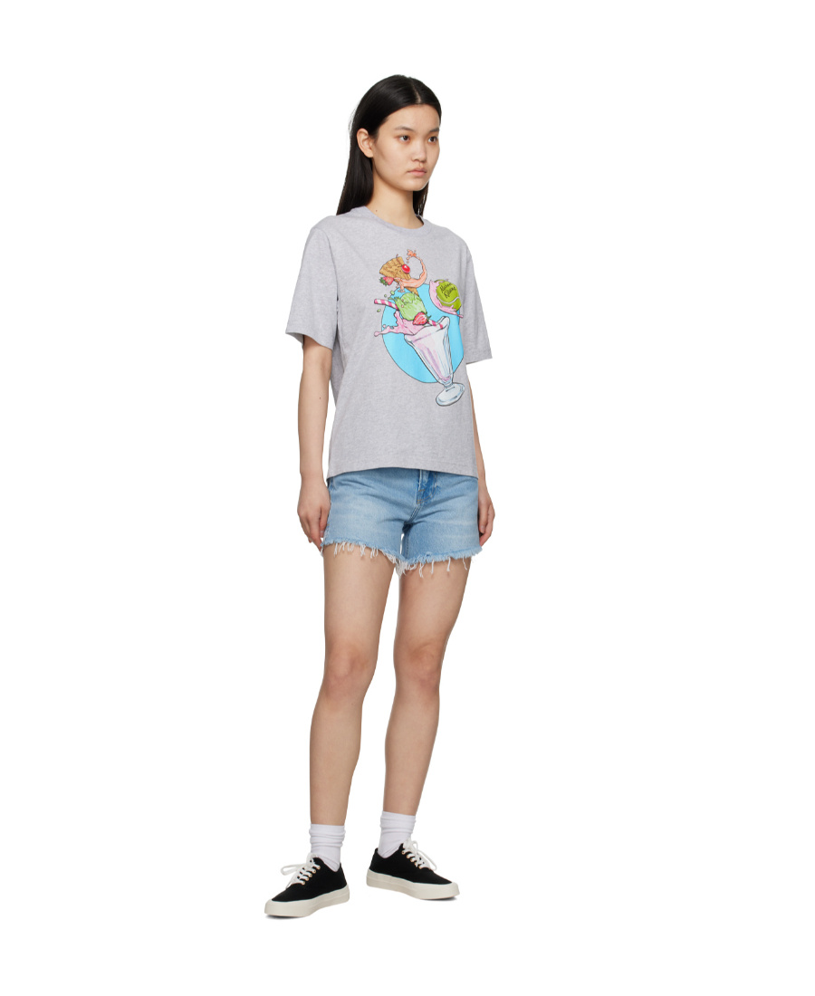 MAISON KITSUNÉ GRAPHIC-PRINT COTTON T-SHIRT