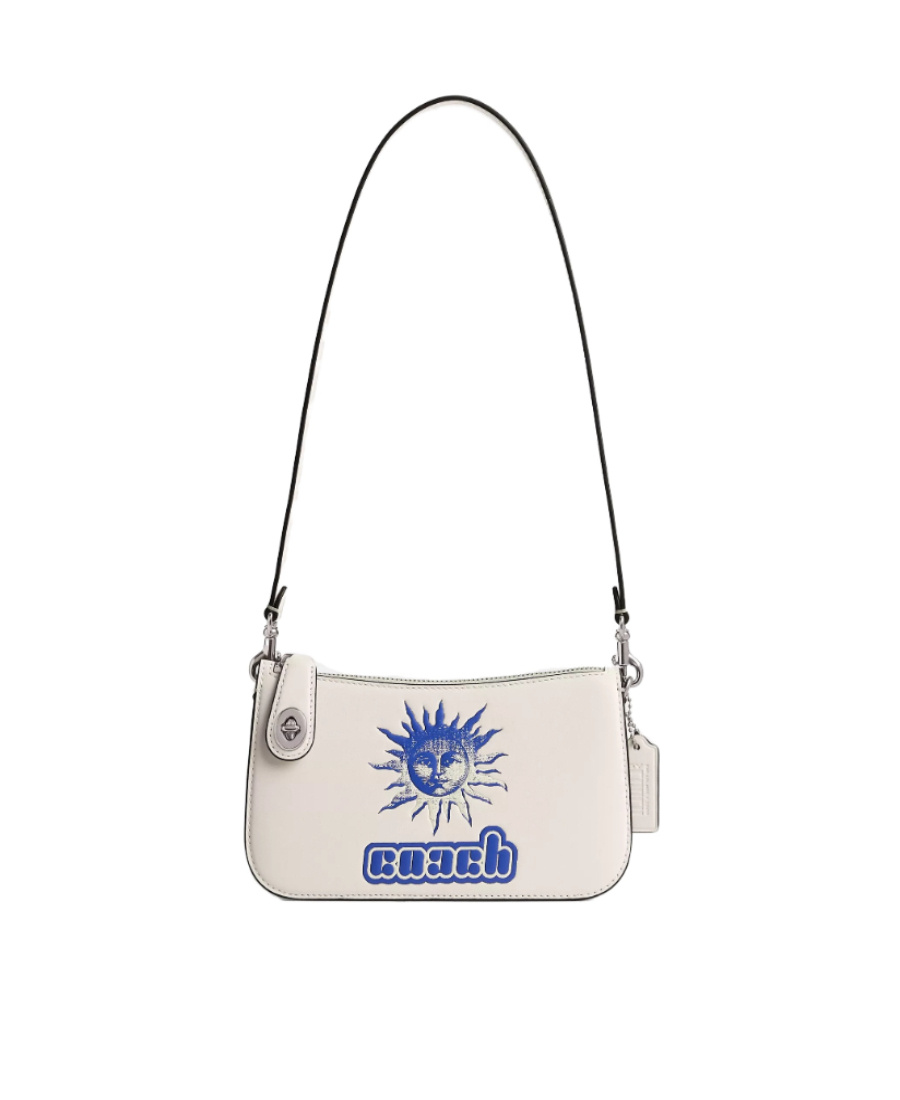 Coach Lil Nas X Drop Penn Pattern Shoulder Bag In White