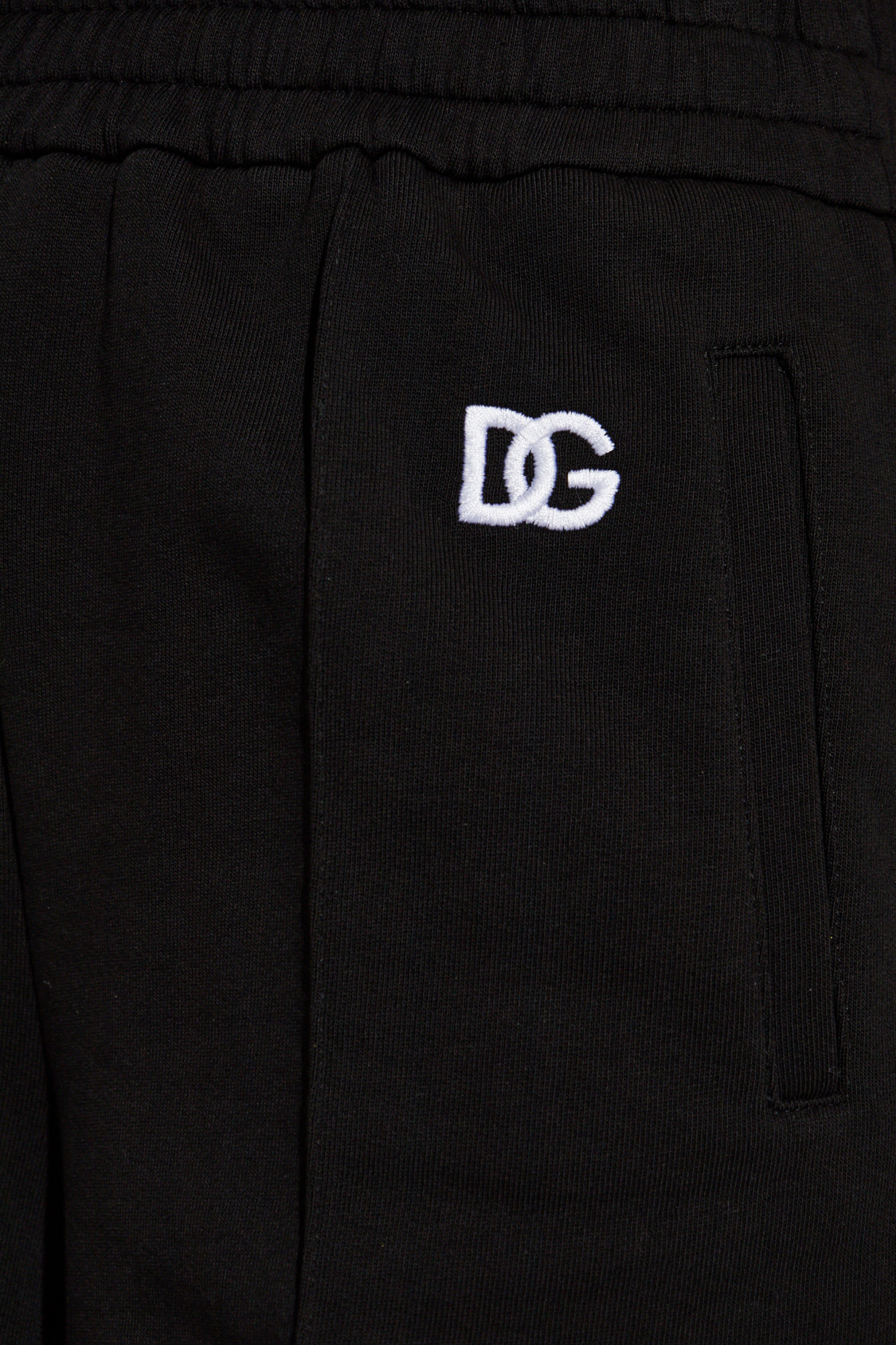 Dolce & Gabbana Elastic Waist Sweatpants In Black