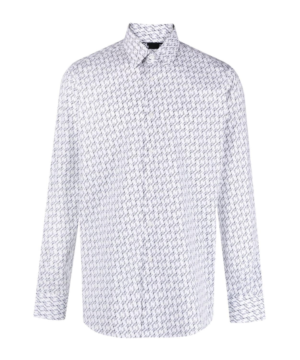 Karl Lagerfeld Long-sleeved Shirt In White
