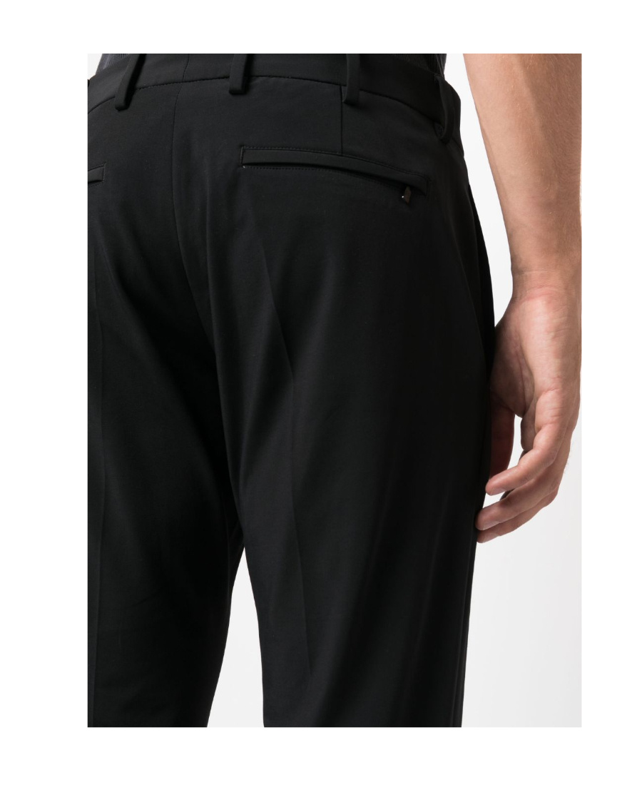 Pt Torino Straight-leg Tailored Trousers In Black
