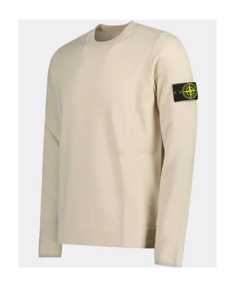 Stone Island 508a3 Maglia In Lana In White