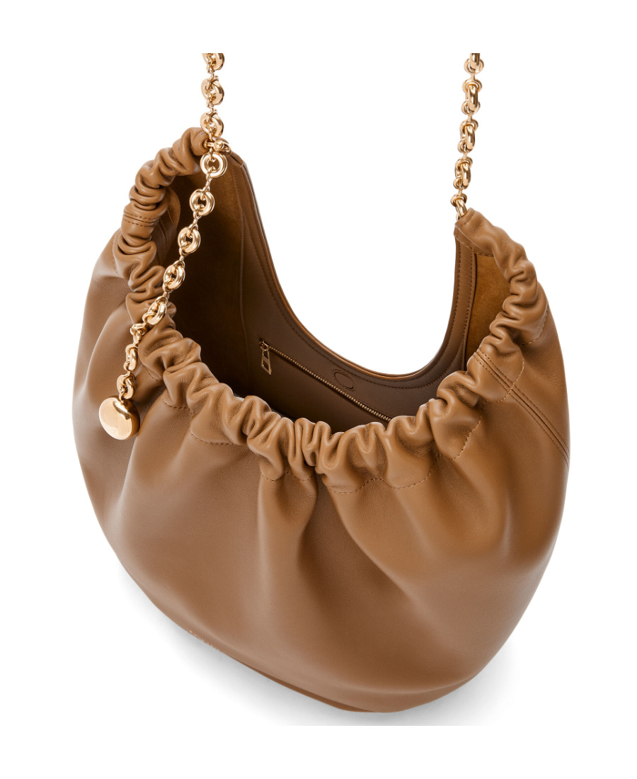Loewe Squeeze Medium Leather Shoulder Bag In Brown