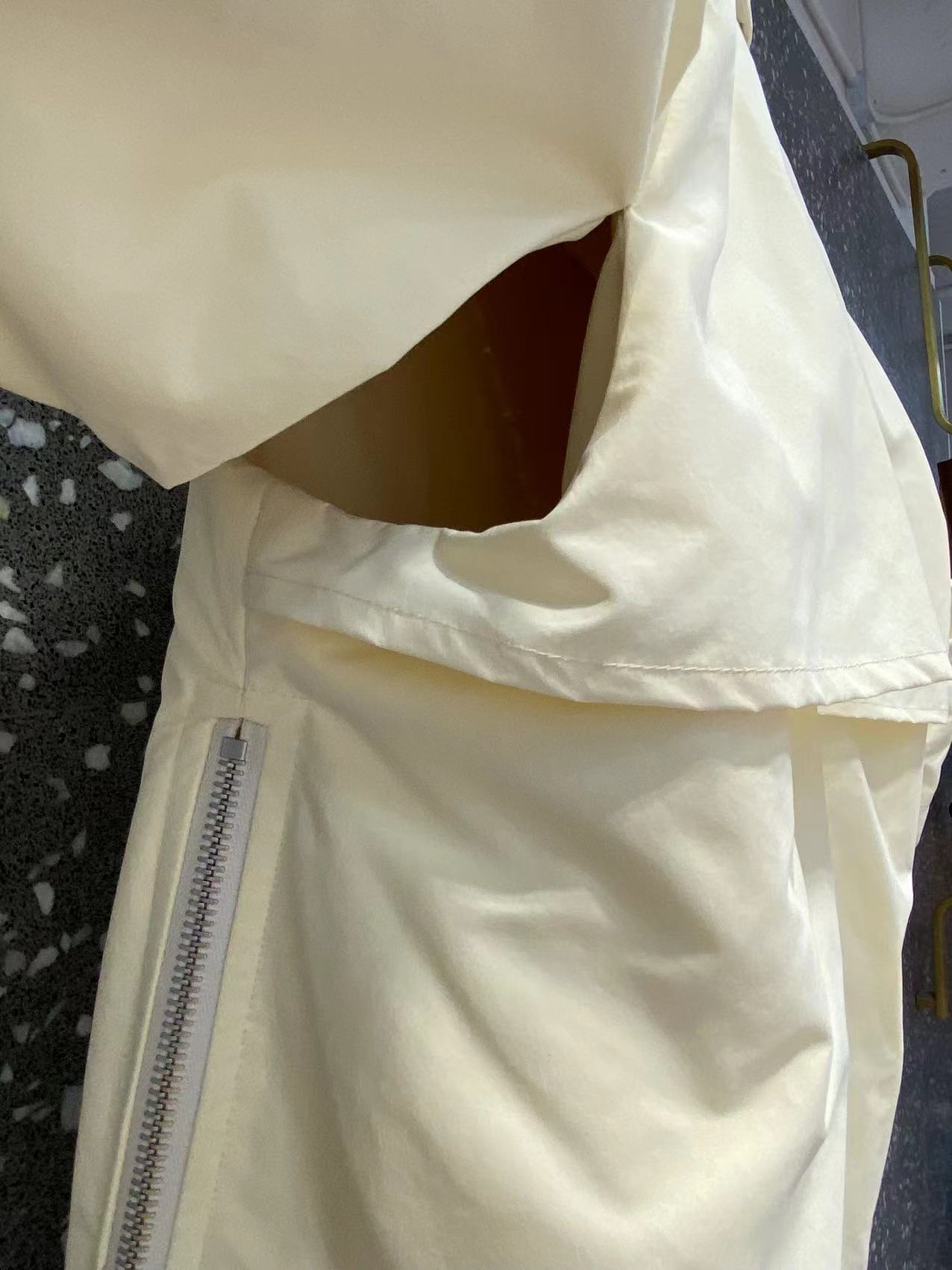 Jil Sander High-neck Padded Coat In White