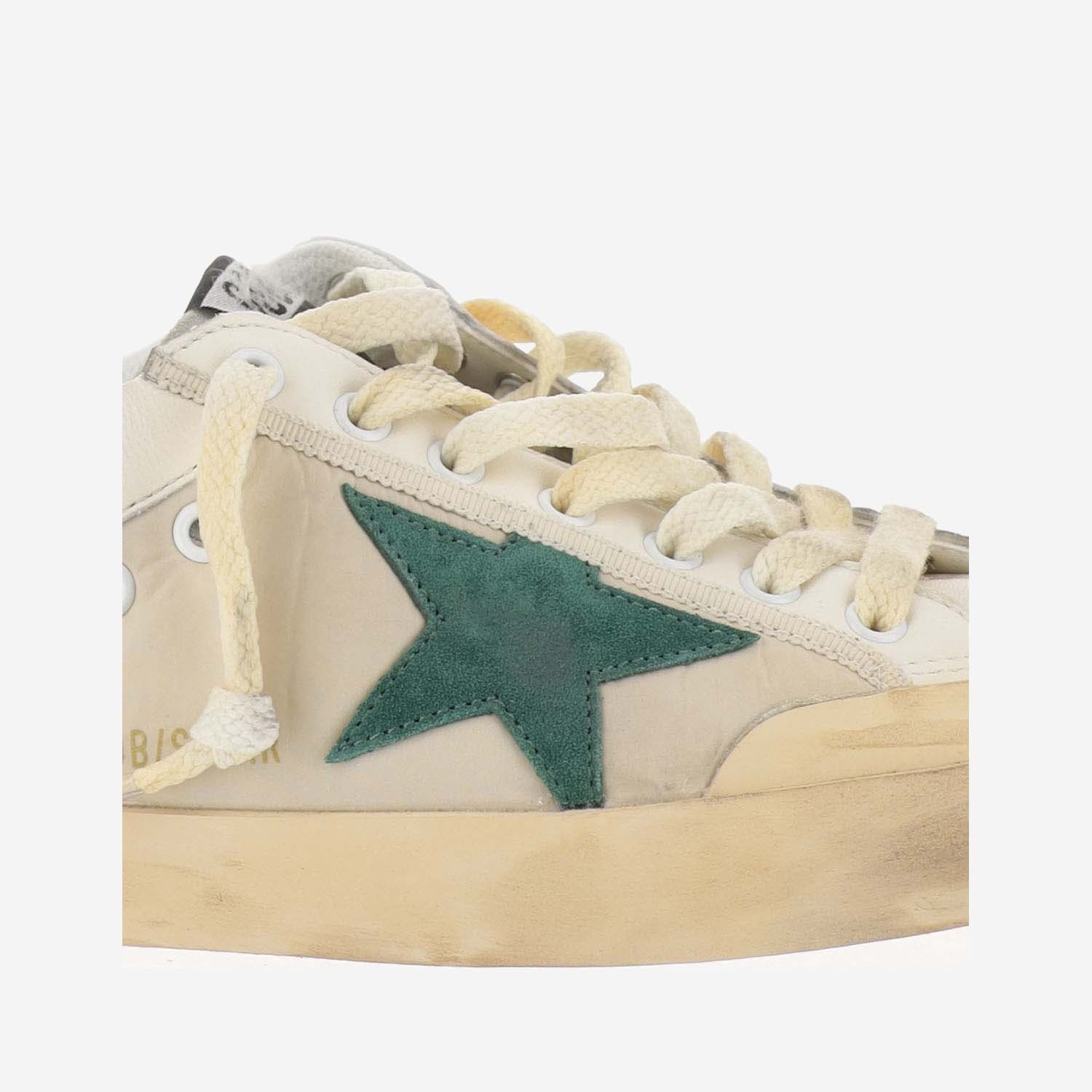 Golden Goose Stylish Vintage Effect Lace-up Sneakers For Men In Nude