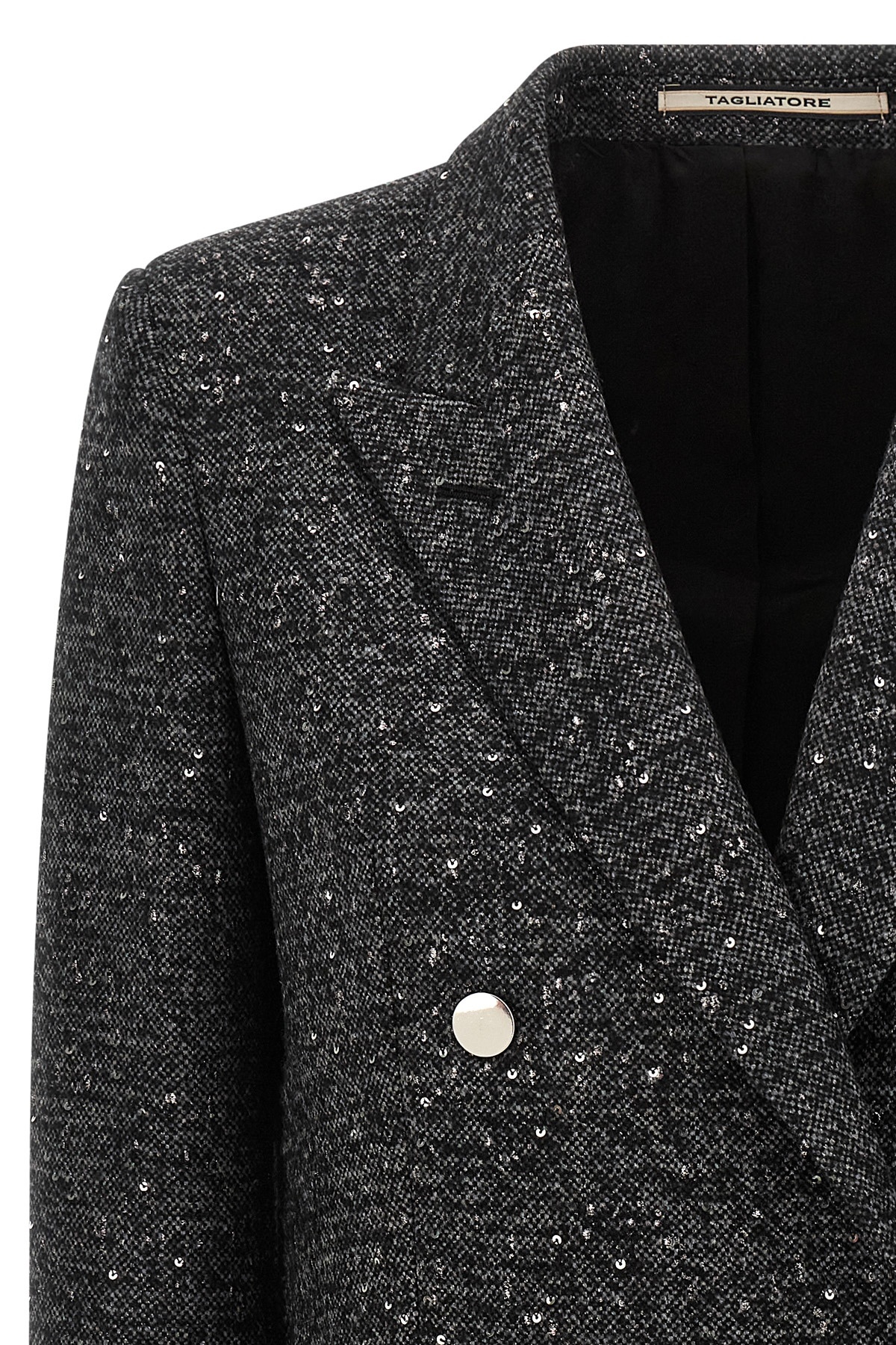 Tagliatore Jasmine Tweed Blazer In Black