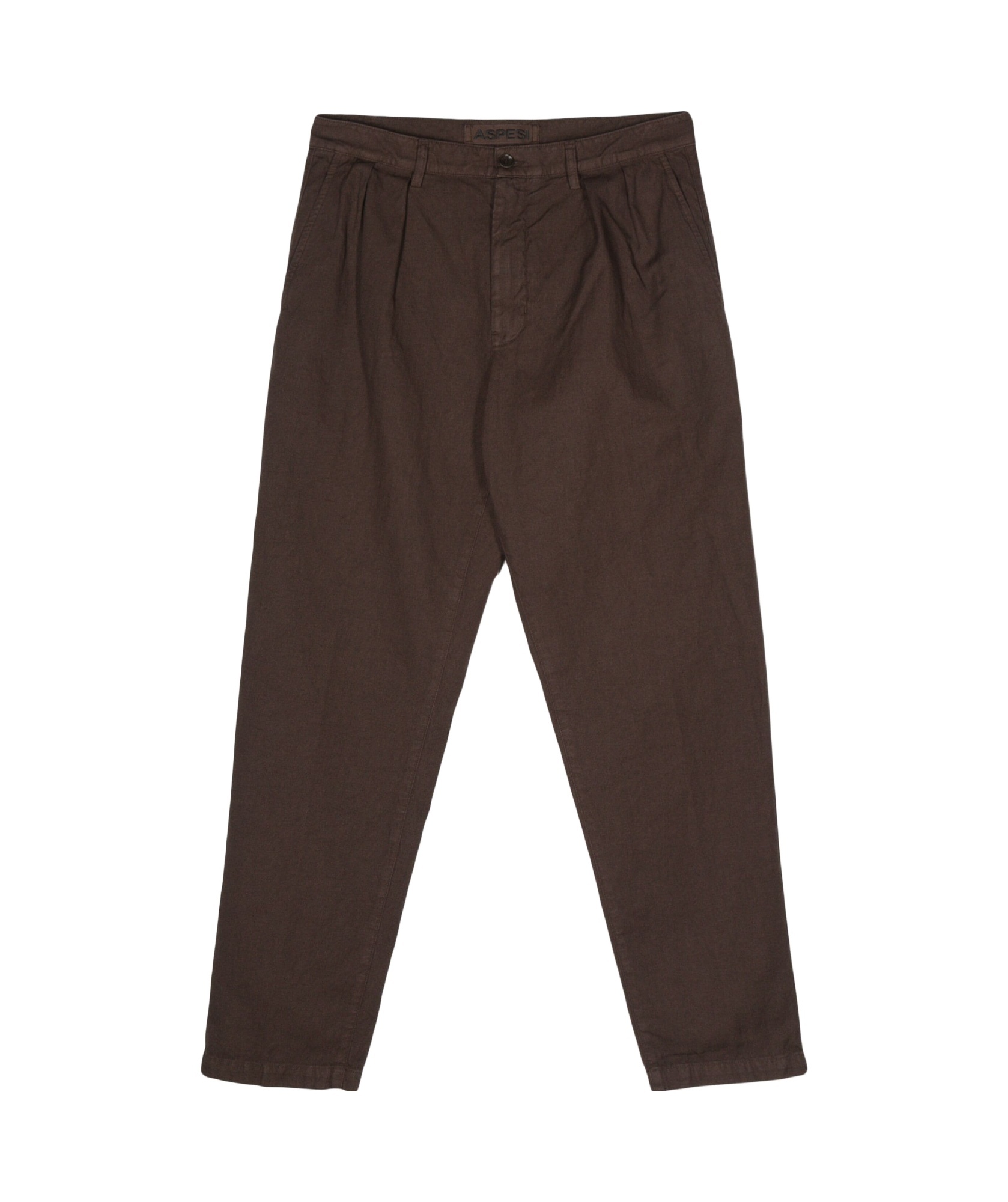 Aspesi Dart-detailing Tapered Trousers In Black