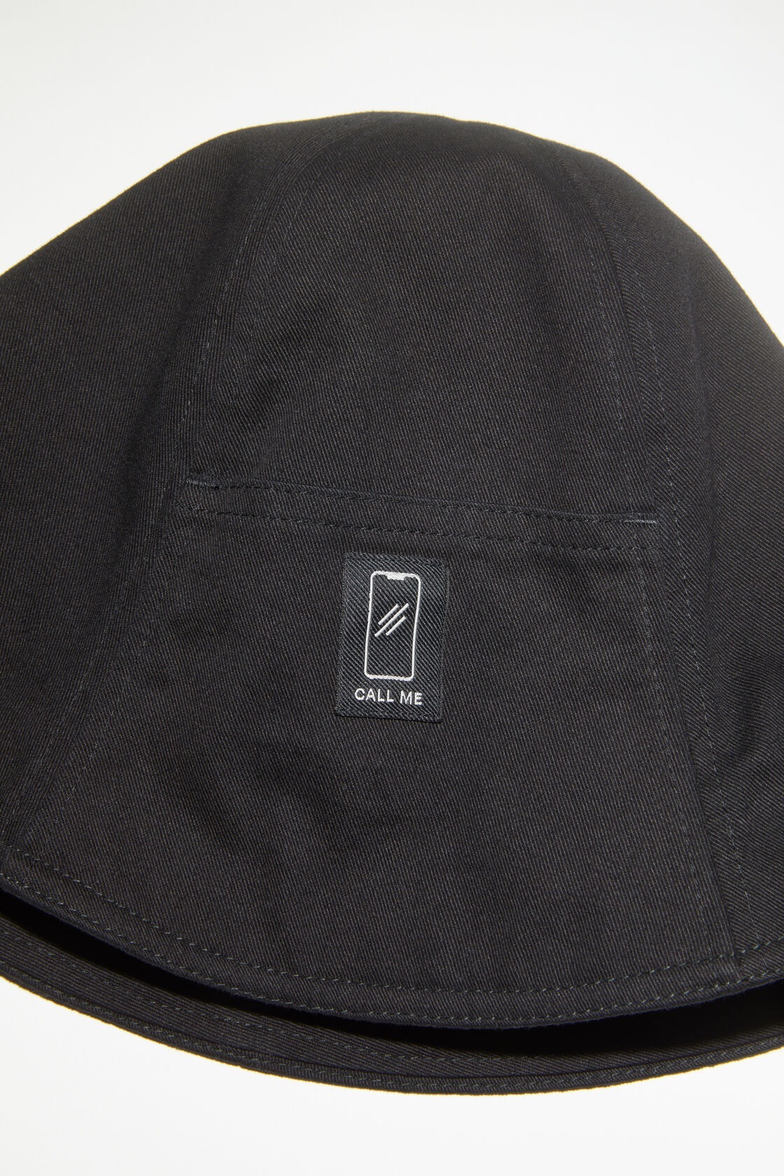 Acne Studios Embroidered-logo Bucket Hat In Black