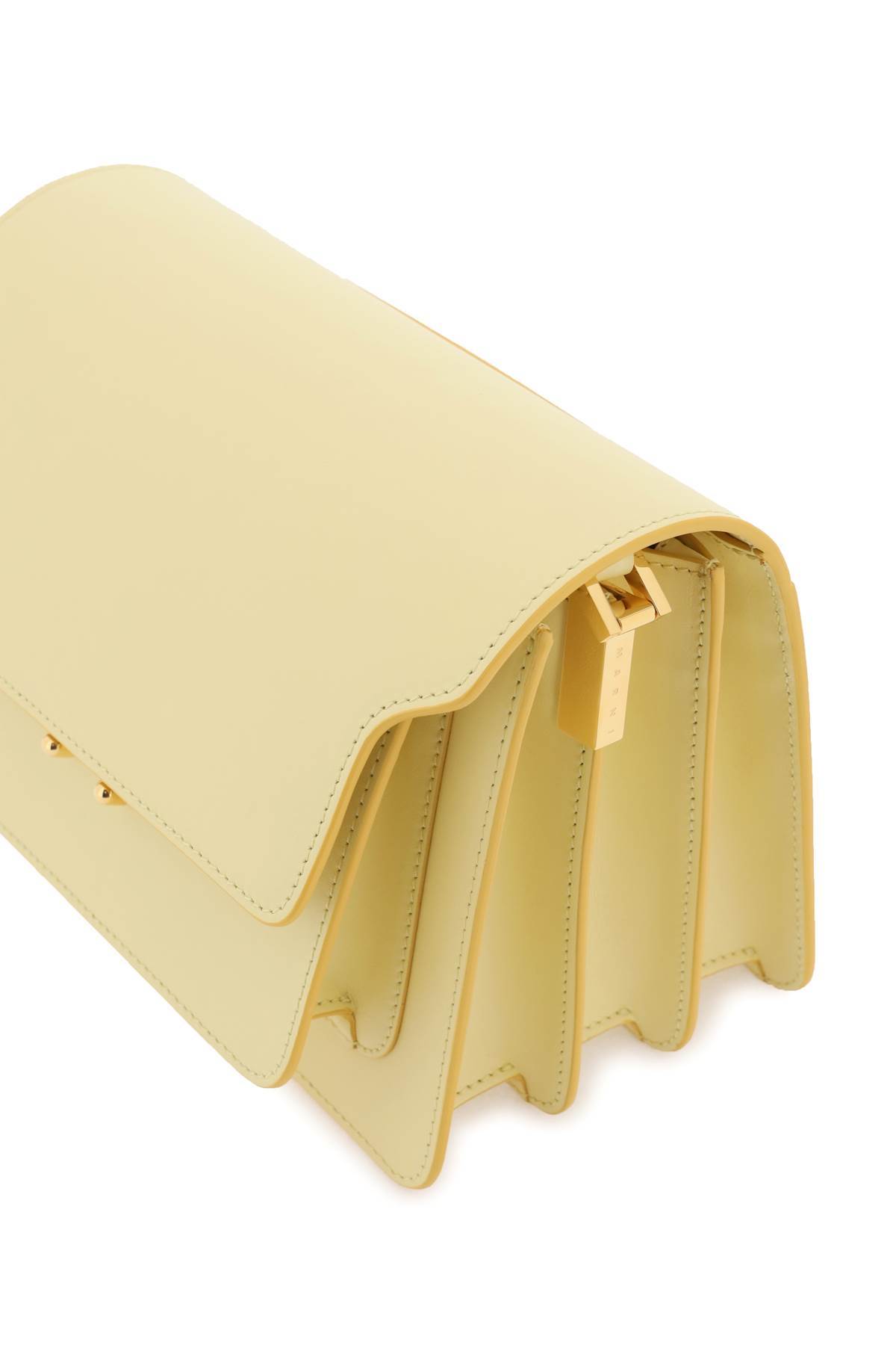 Marni Trunk Mini Shoulder Bag In Yellow