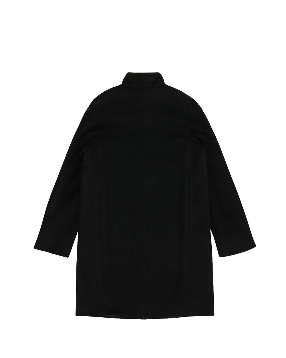 Max Mara Stand-up Collar Coat In Black