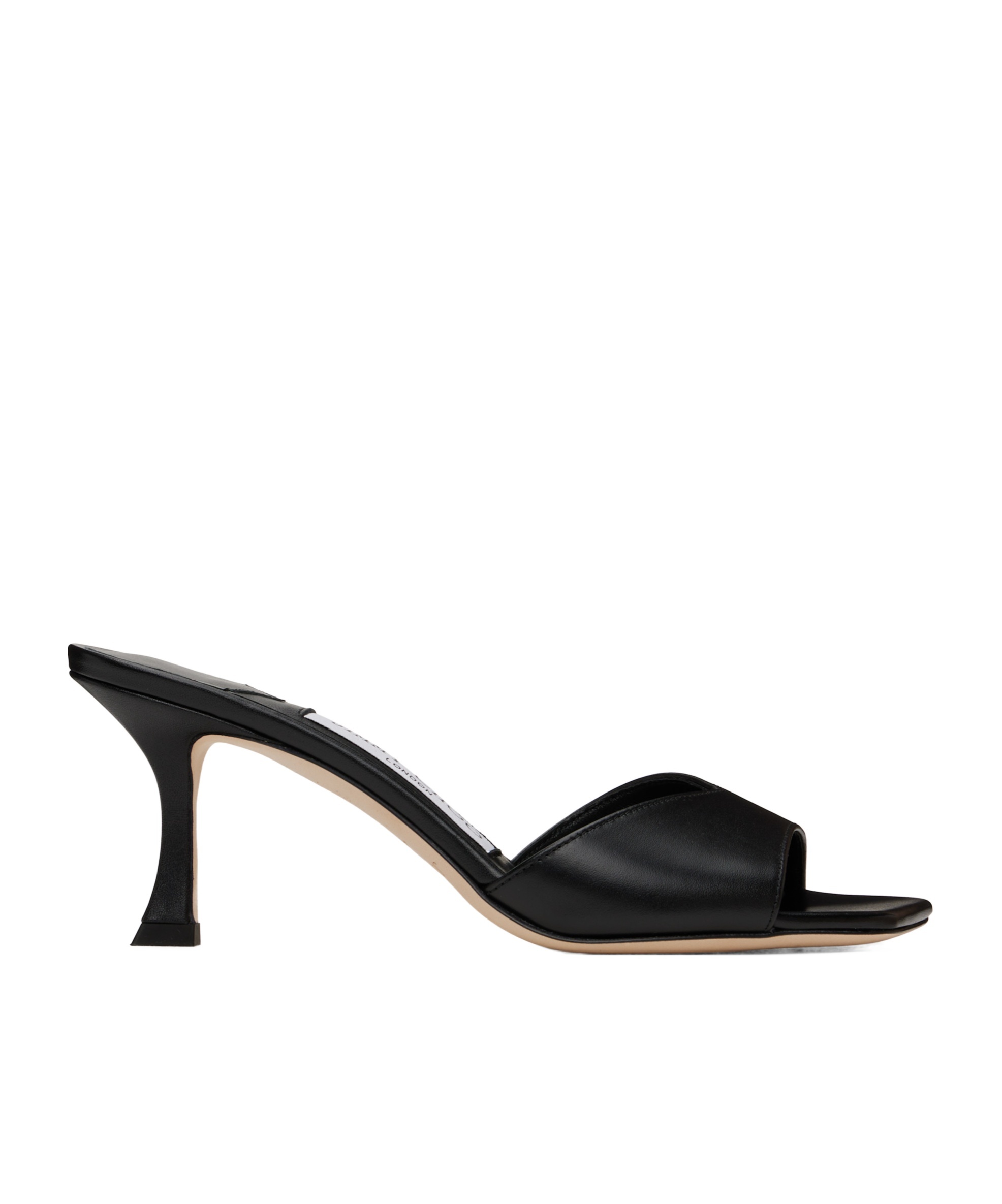Jimmy Choo Women Skye 70 Leather Heel Sandals In Black