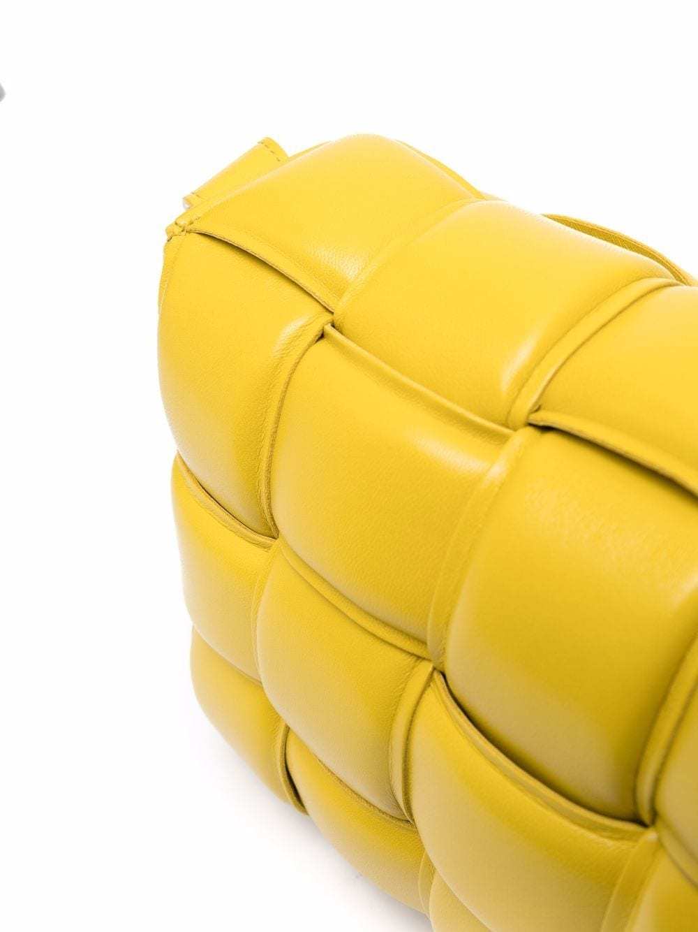 Bottega Veneta Padded Cassette Leather Shoulder Bag In Yellow