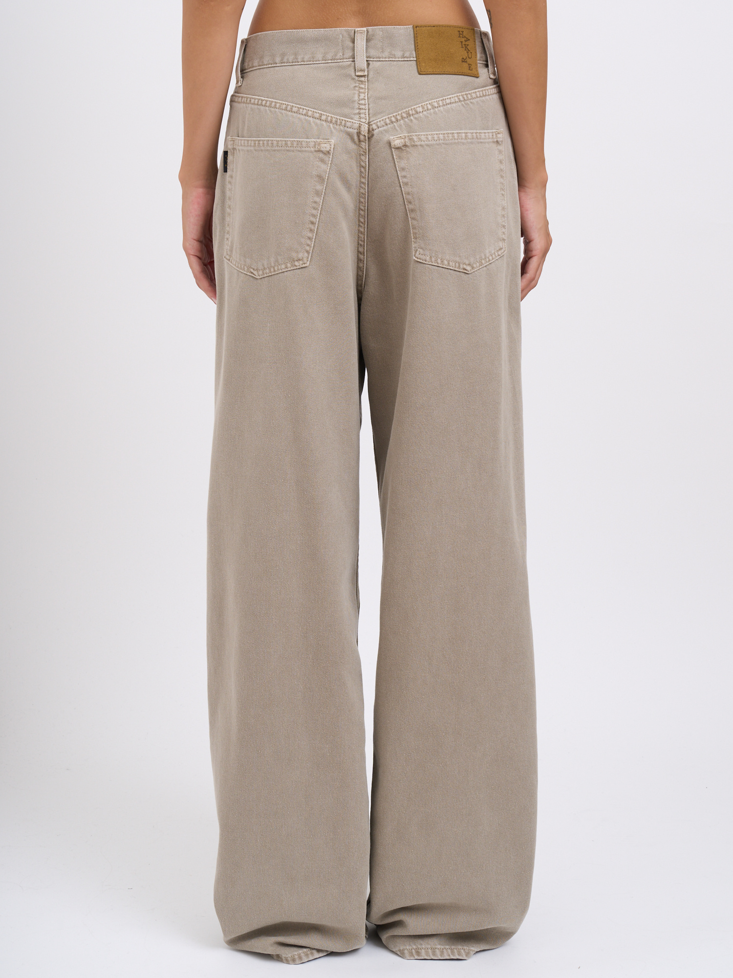 Haikure Wide-leg Jeans In Neutral