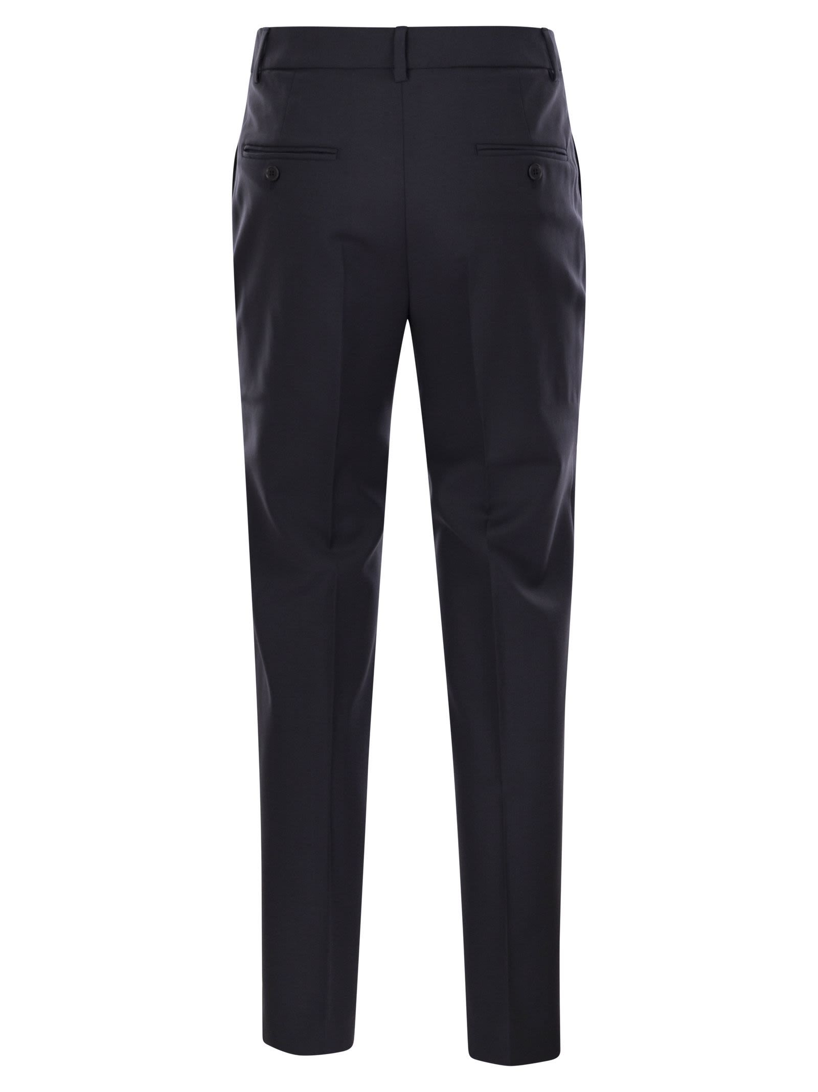 Weekend Max Mara Belt Loop Casual Pants In Black