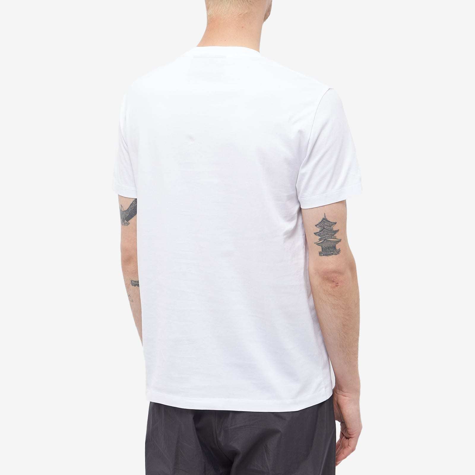 Neil Barrett Thunderbolt-print Crew-neck T-shirt In White