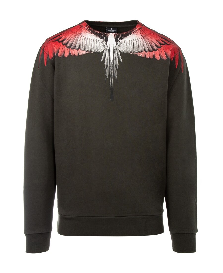 MARCELO BURLON COUNTY OF MILAN WING PRINTED SWEATER