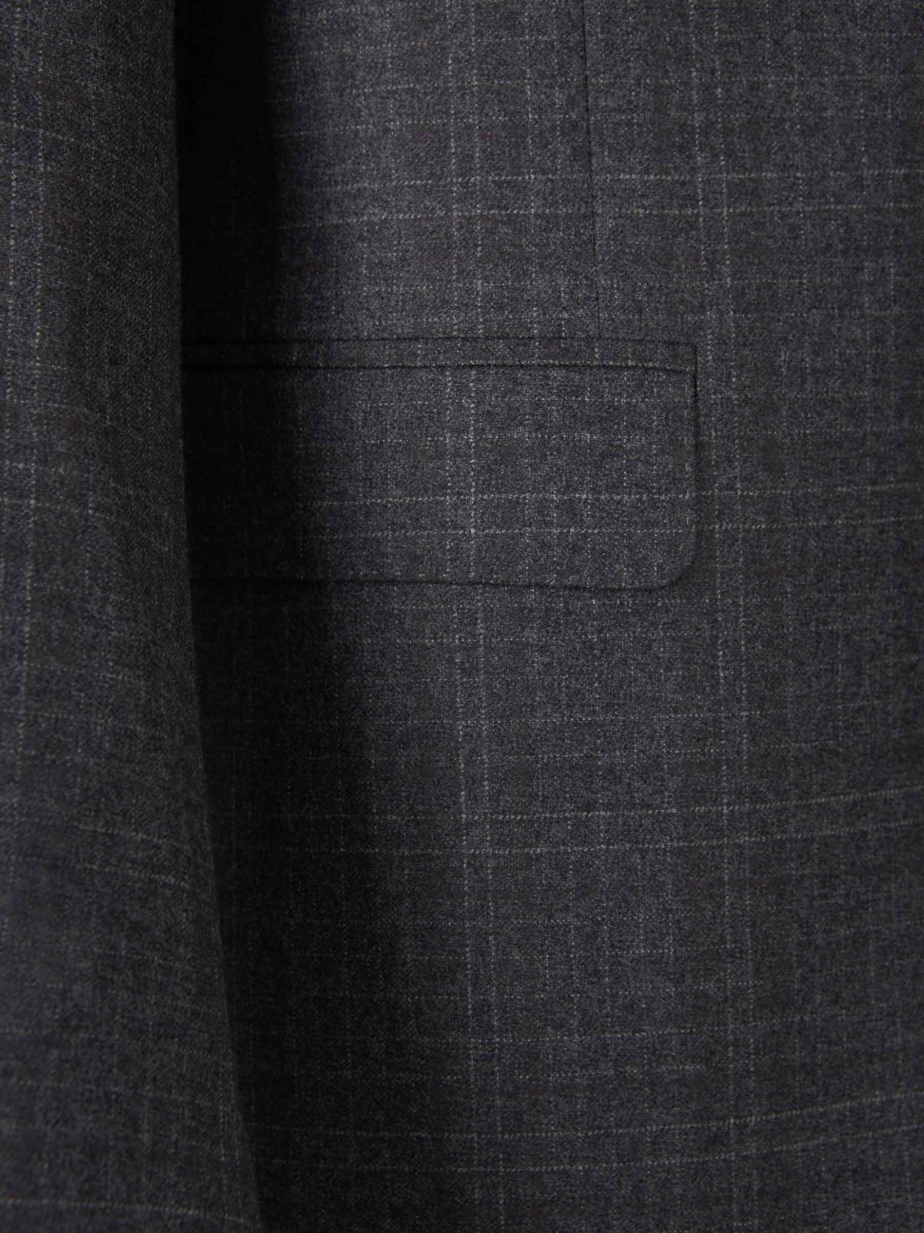Canali Prince Of Wales Motif Suit In Black