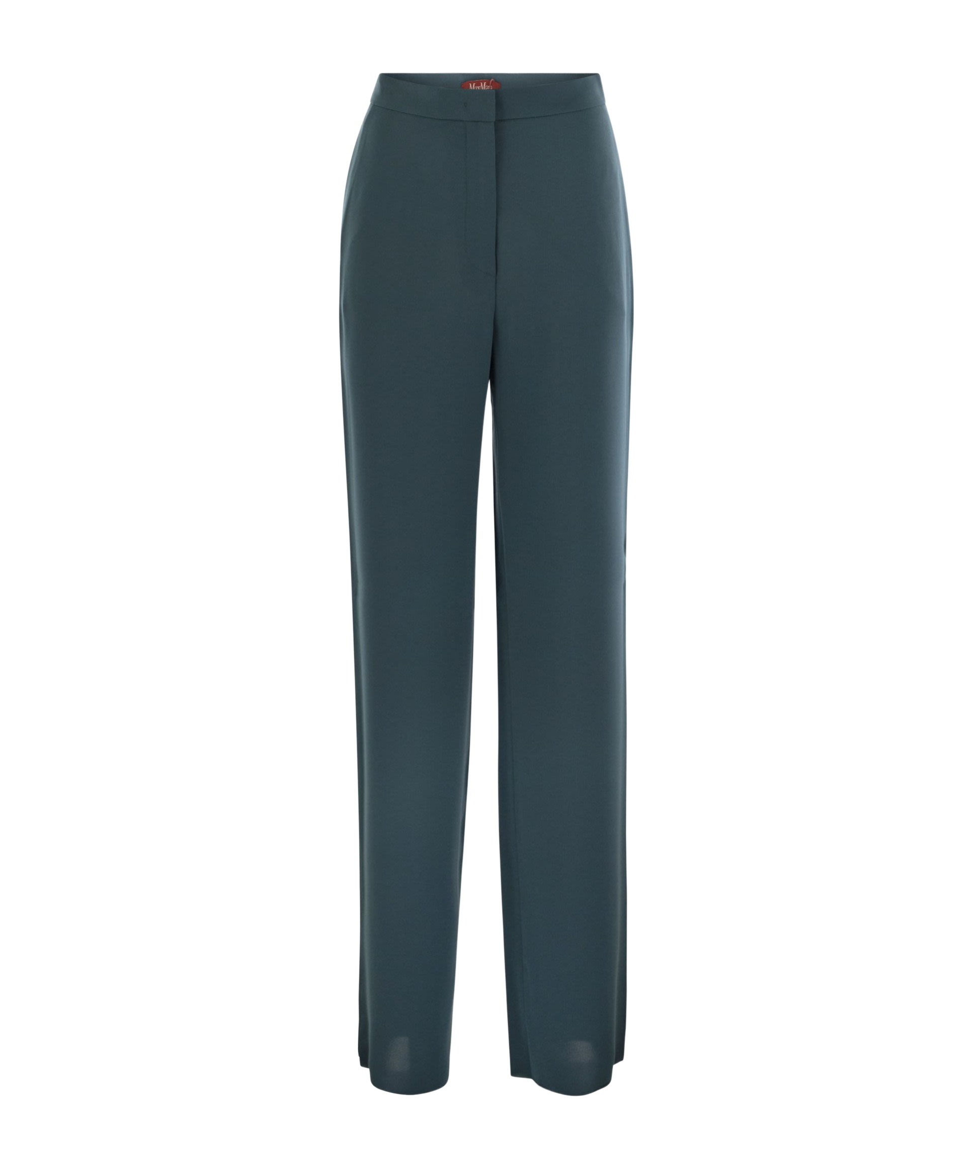 Max Mara Studio Medusa - Fluid Cady Trousers In Green