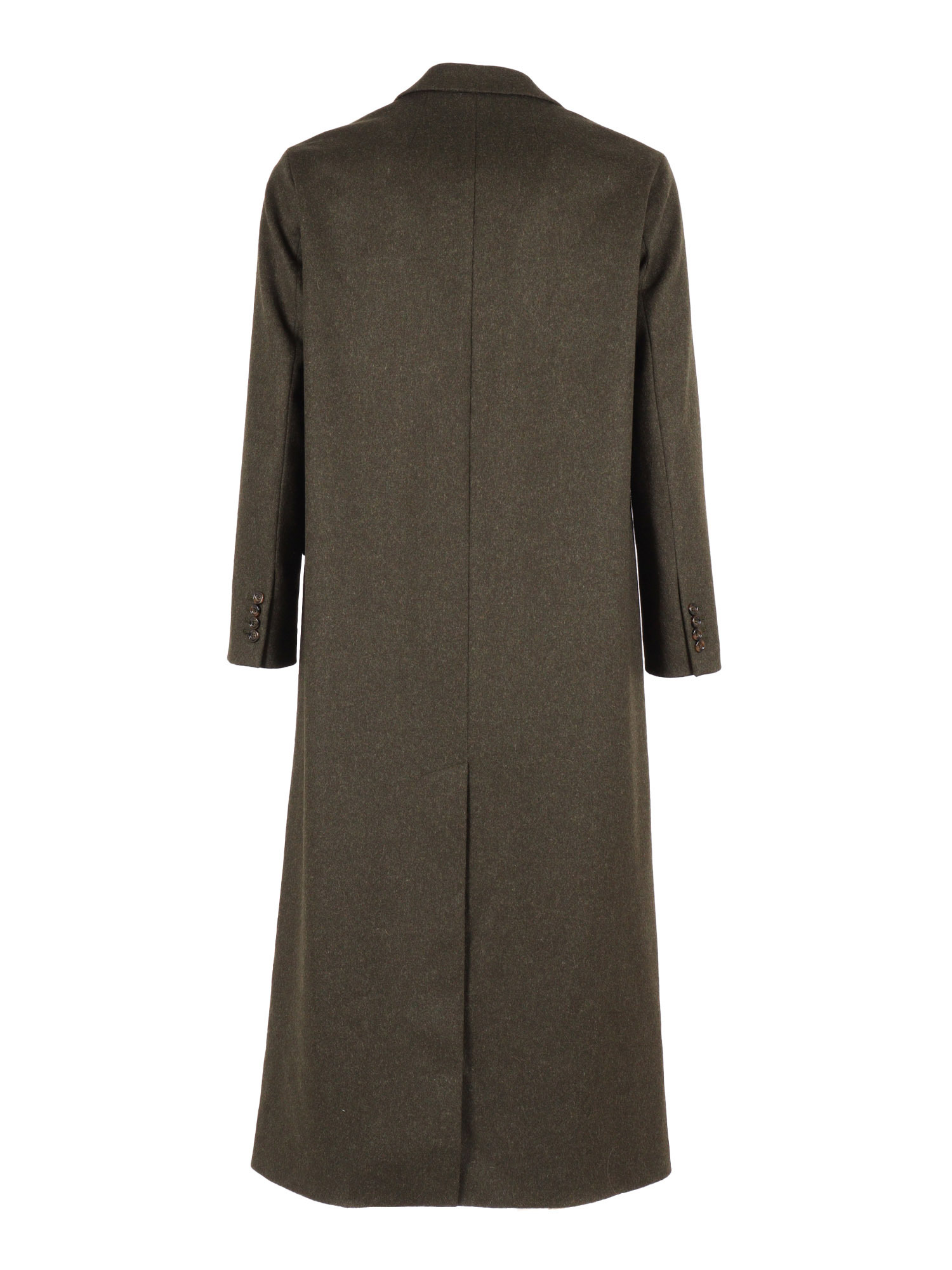 Aspesi Three-button Wool Coat In Black