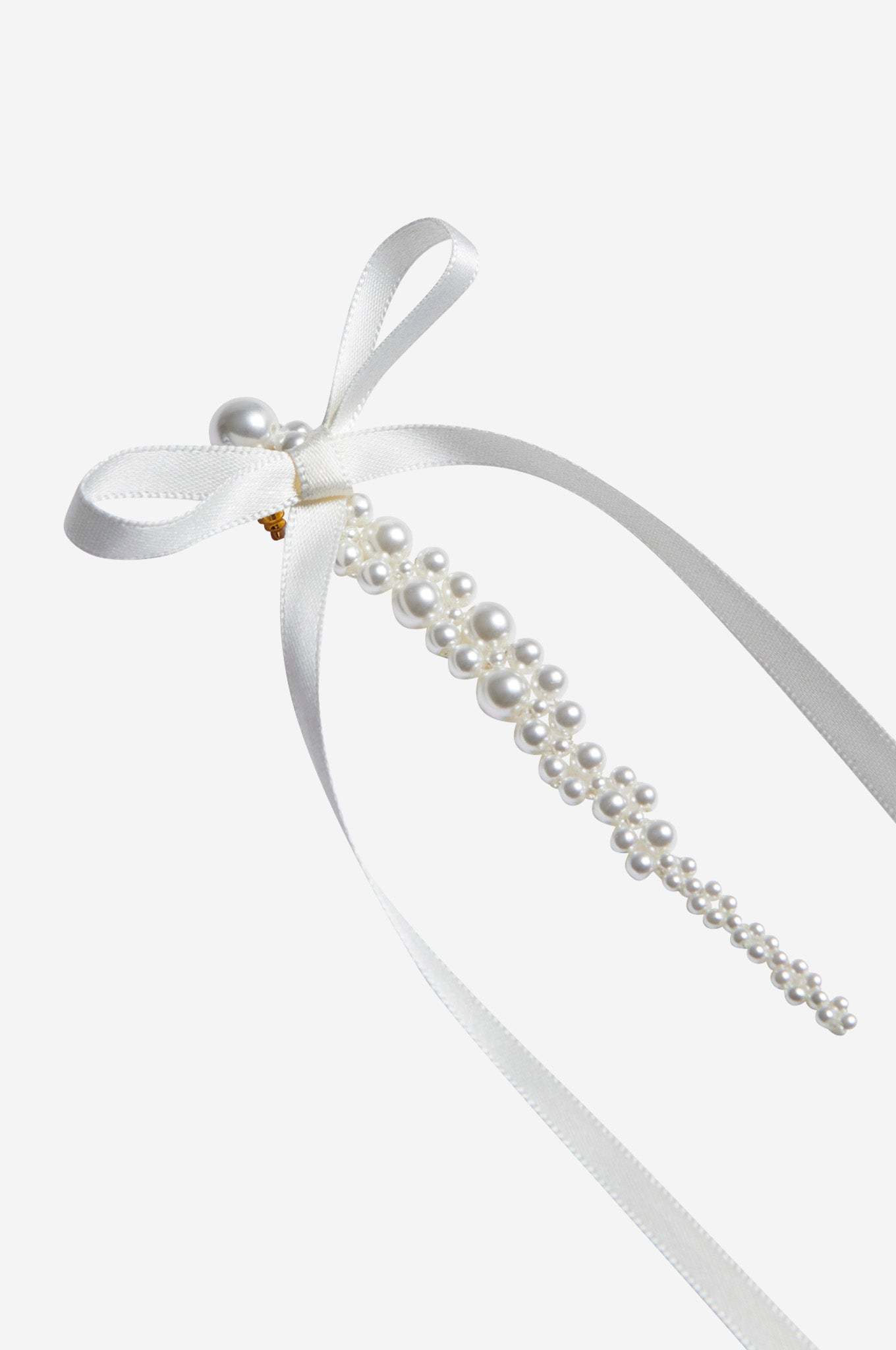 Simone Rocha Bow And Strap Earrings In White