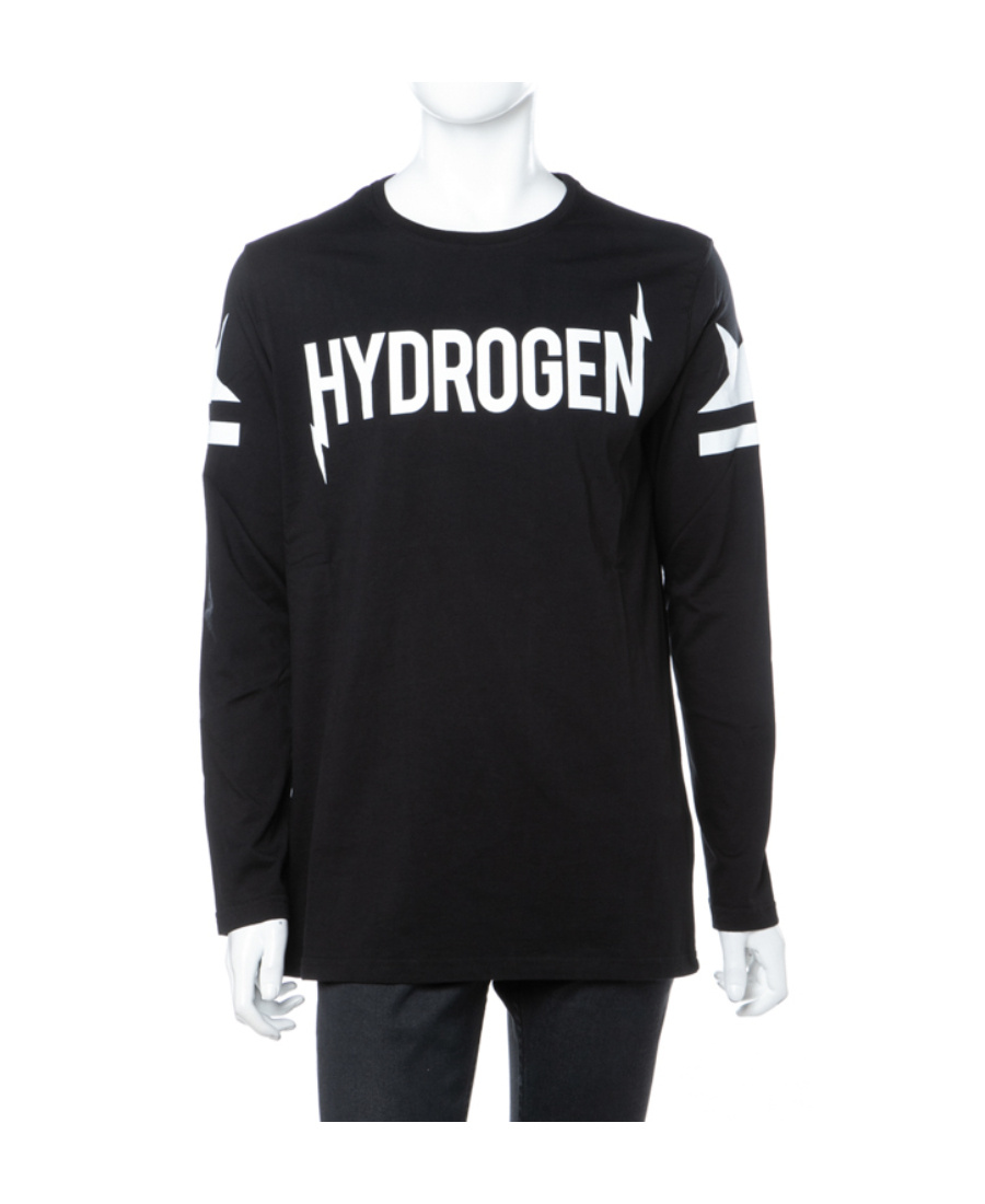 Hydrogen Long Sleeved T-shirt In White