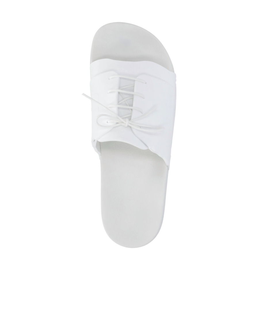 Maison Margiela Lace-up Flip Flops In White
