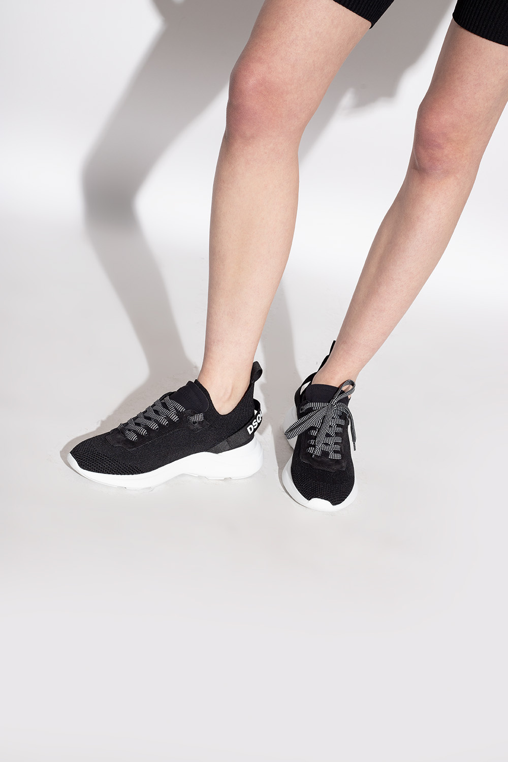 Dsquared2 Lace-up Low-top Sneakers In Black