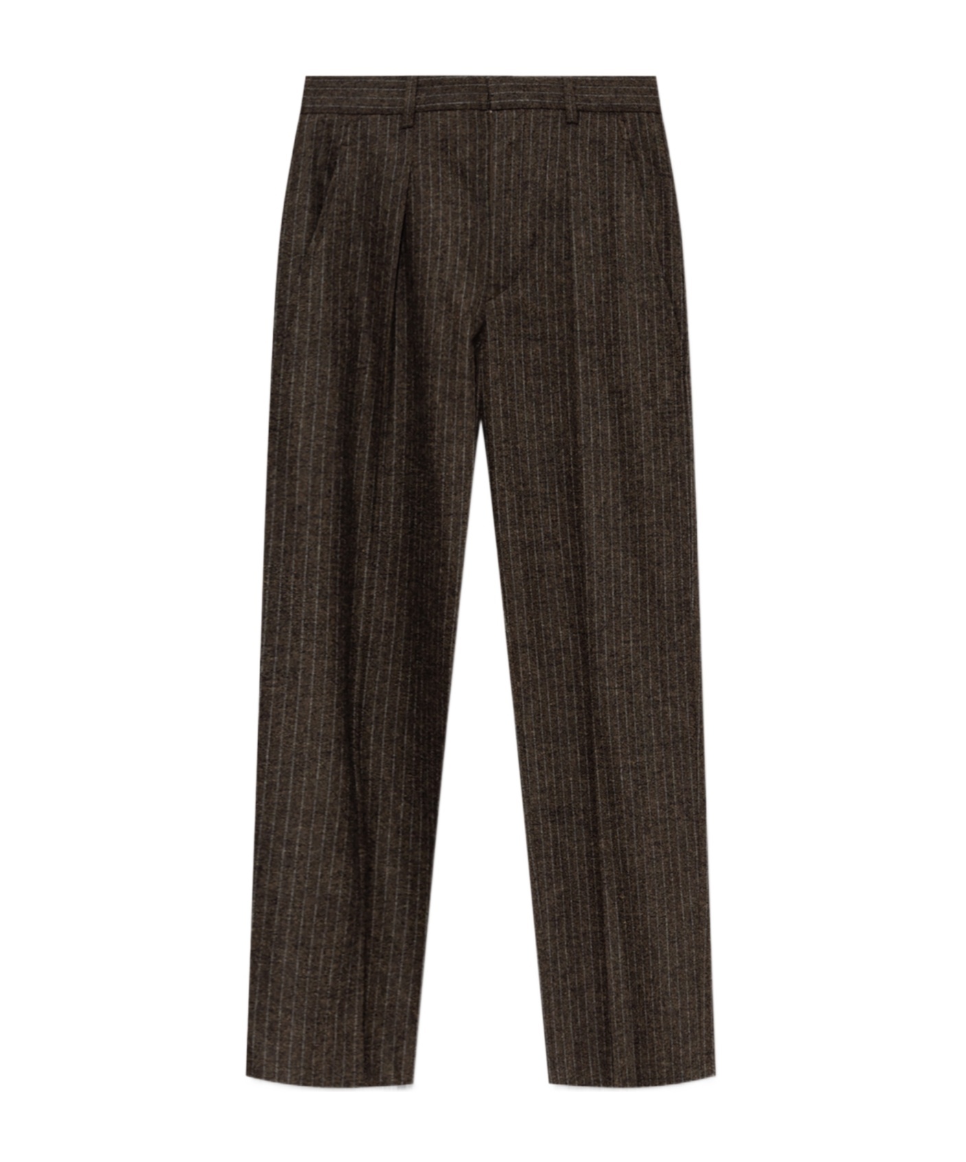 Isabel Marant Striped Casual Pants In Gray