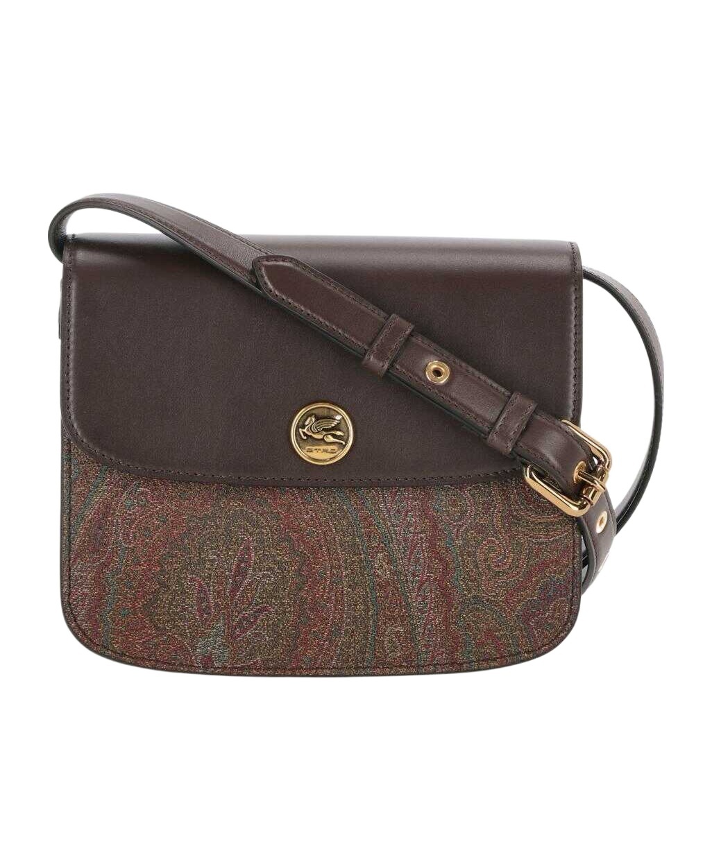 Etro Paisley Printed Essential Shoulder Bag In Black