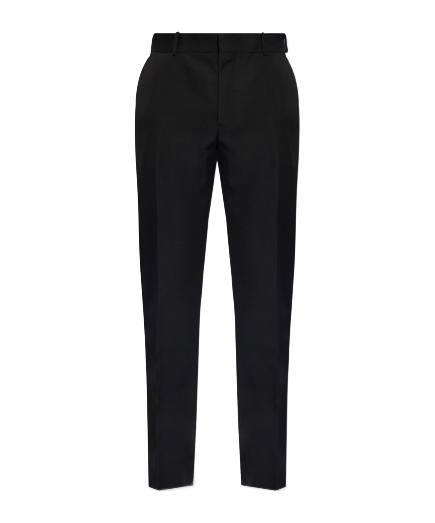 Alexander Mcqueen Black Wool Trousers In Black