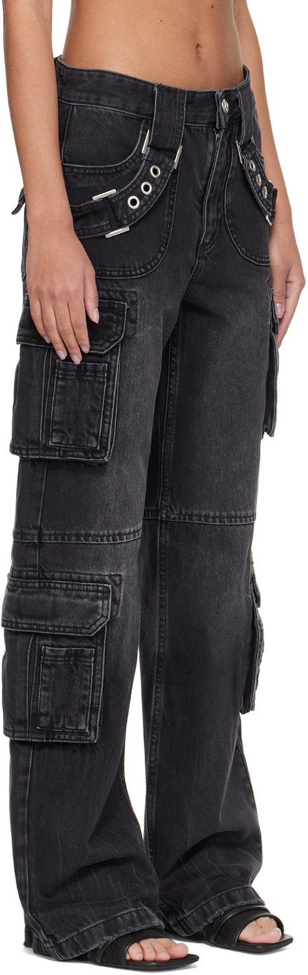 Misbhv Harness Strap Cargo Trouser In Black