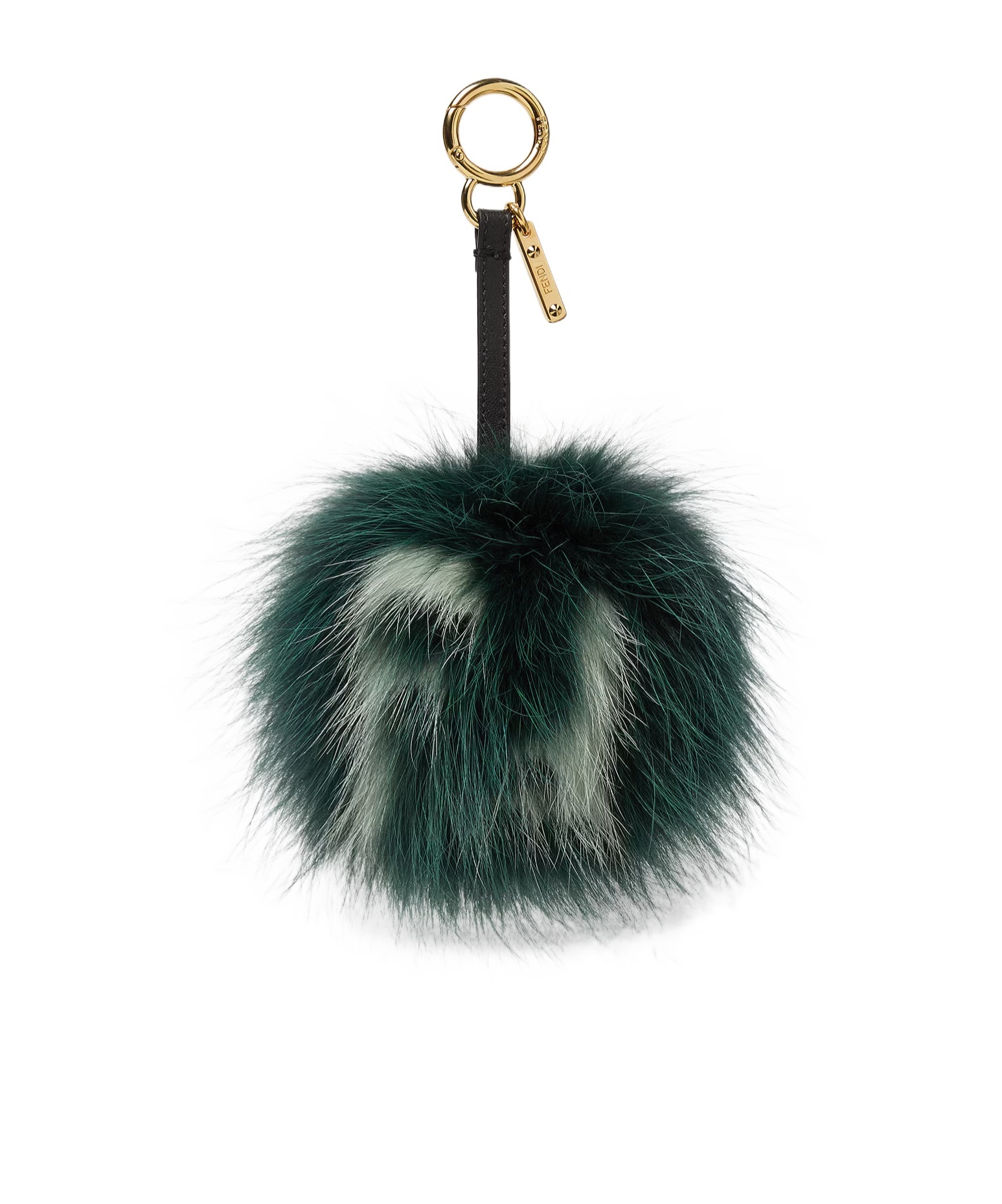 Fendi Pompom Charm In Green