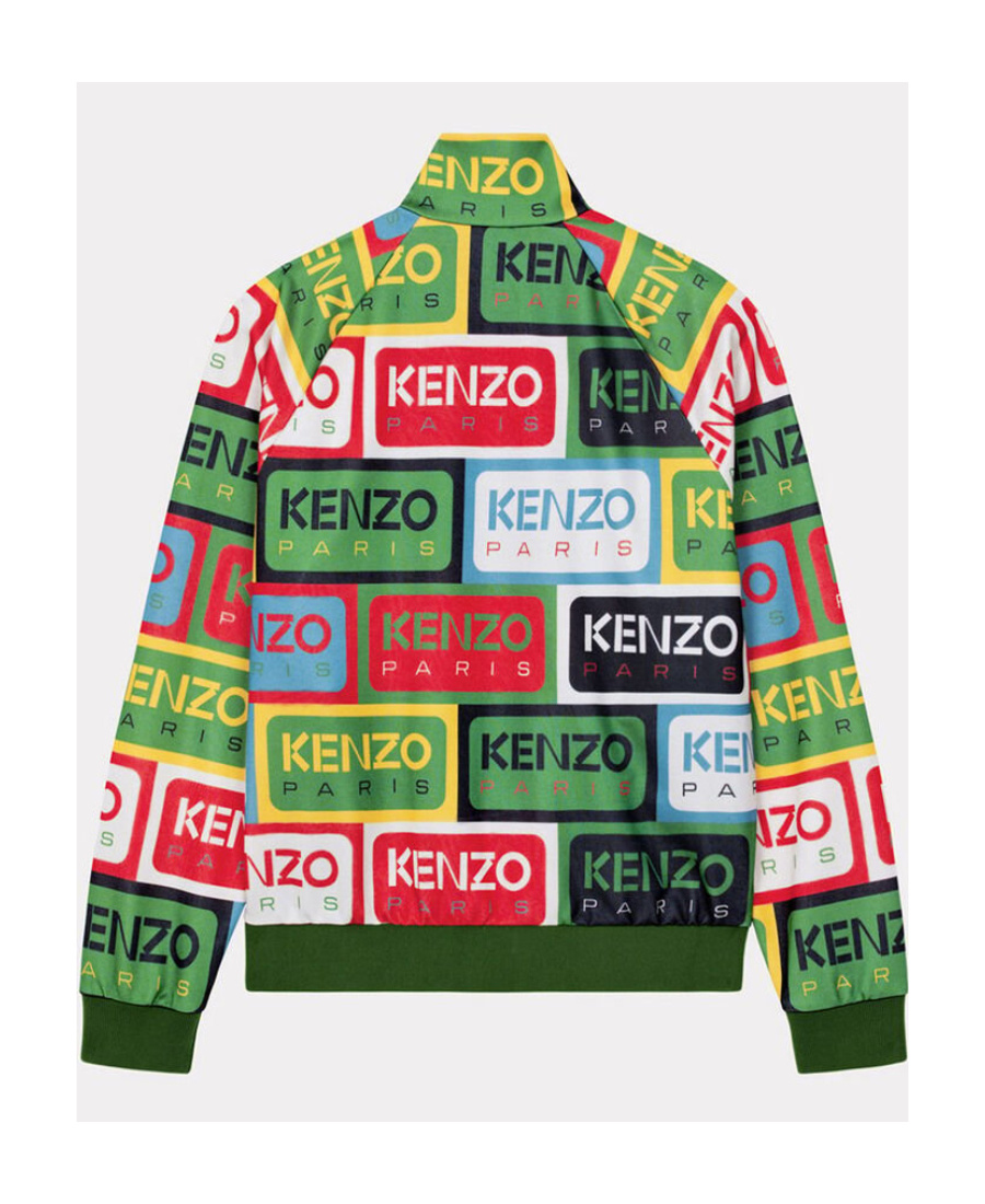 Kenzo Logo-print High-neck Jacket In Multicolor
